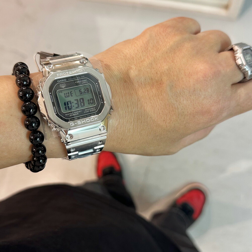 楽天市場】CASIO “G-SHOCK” GMW-B5000D-1JFシルバーフルメタル G-SHOCK
