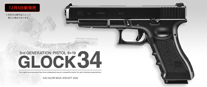 楽天市場】東京マルイ グロック34 ガスブローバック : スカイスター