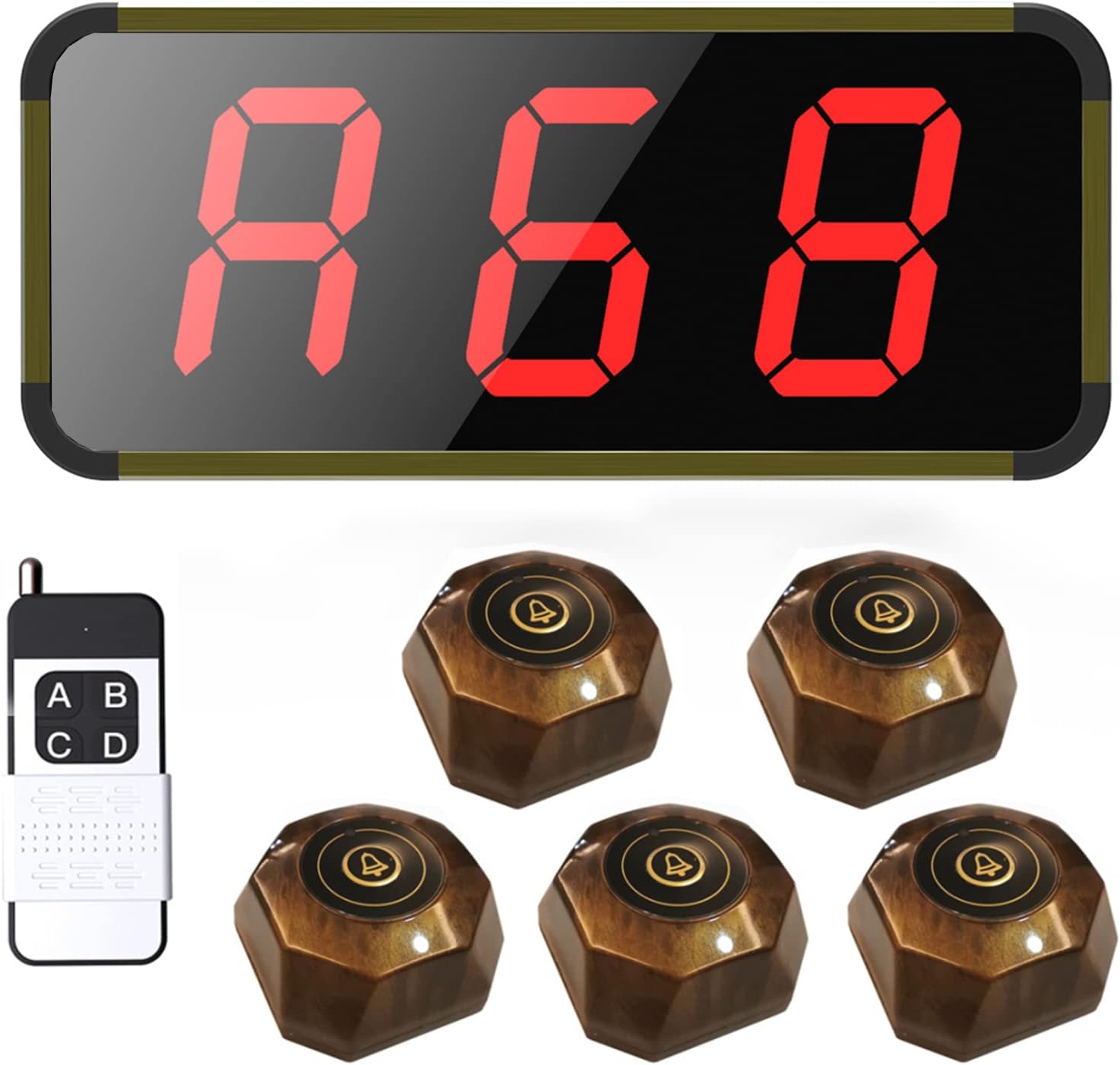 楽天市場】FLYDOG 呼び出し ベル 飲食店 高輝度LED 3桁表示 ホスト