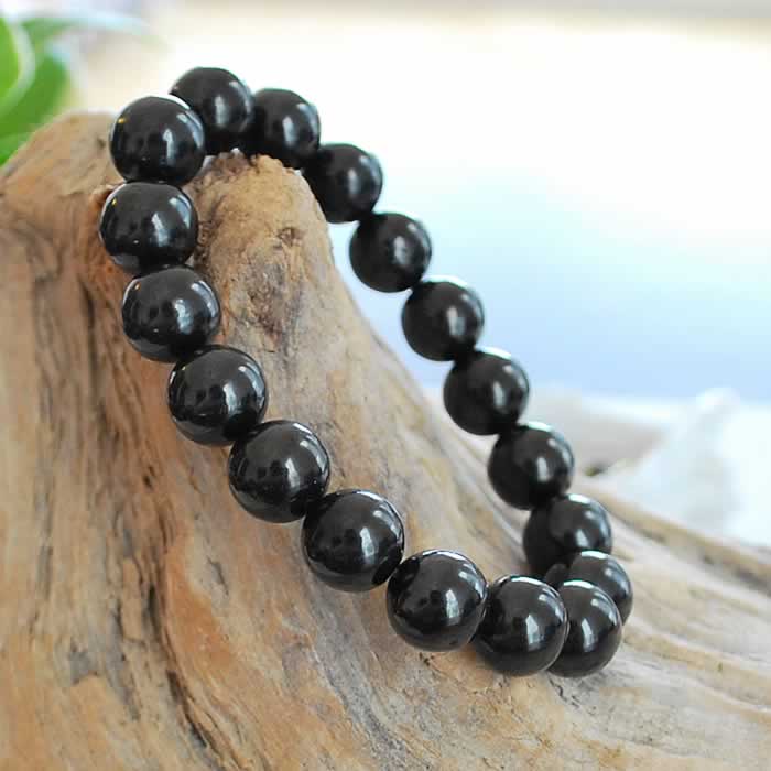 楽天市場】ジェット 木の化石 10mm 天然石 パワーストーン