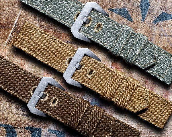 楽天市場】STONEWALL for PANERAI キャンバス ストラップ スイス軍