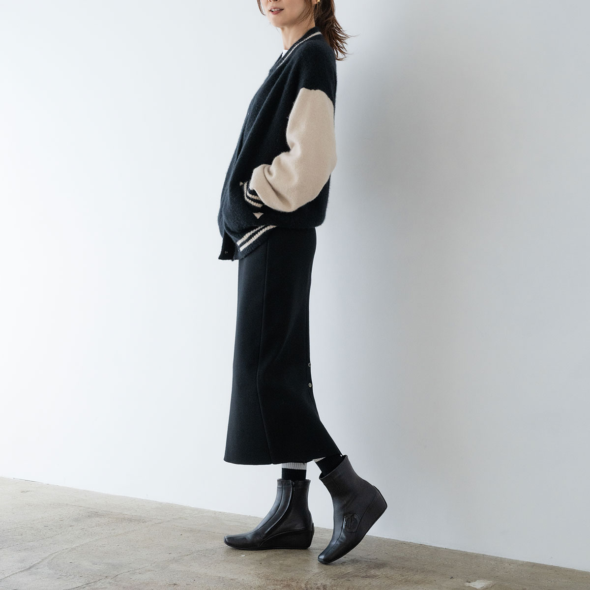 楽天市場】NO NAME ノーネーム [ブーツ] MIKO-52450-BLACK ミコ