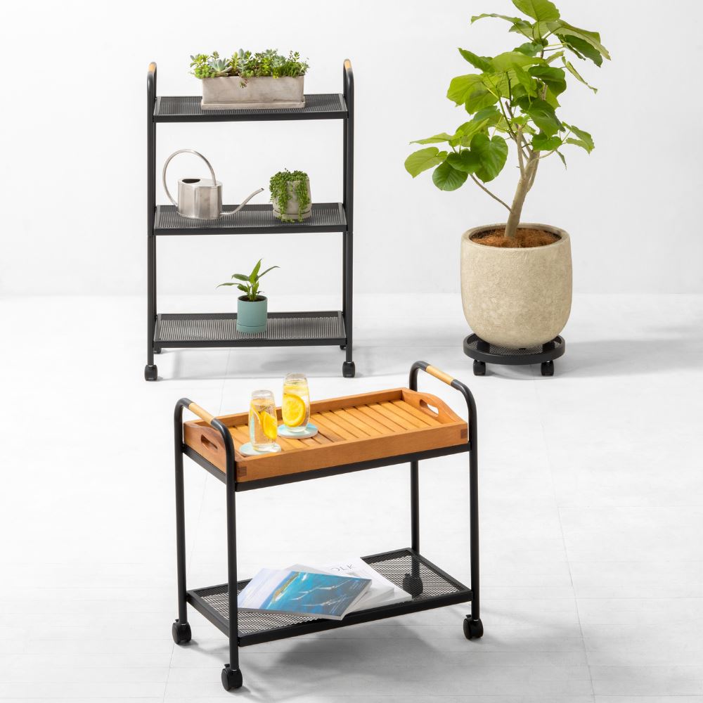 楽天市場】プランターラック フラワースタンド テラスラック 2段