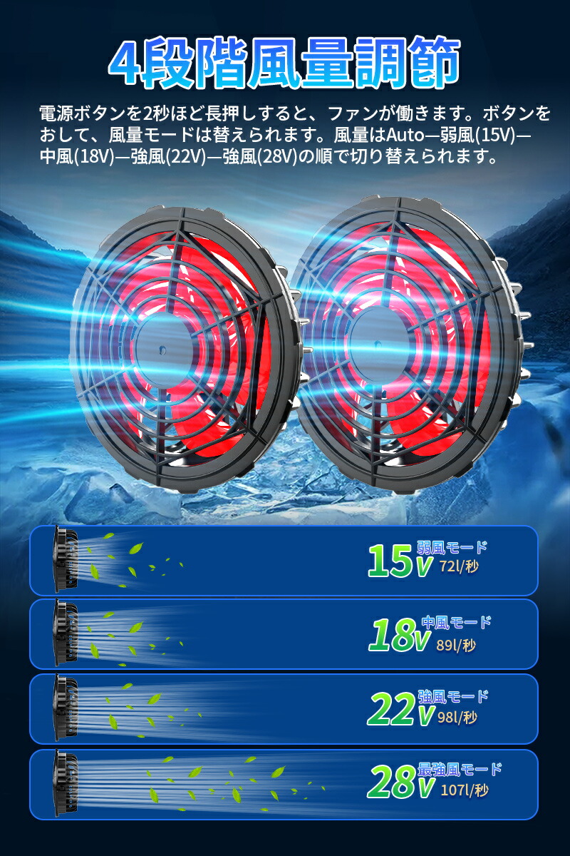 楽天市場】空調作業服 空調ウェア 30000mAHバッテリー セット 空調