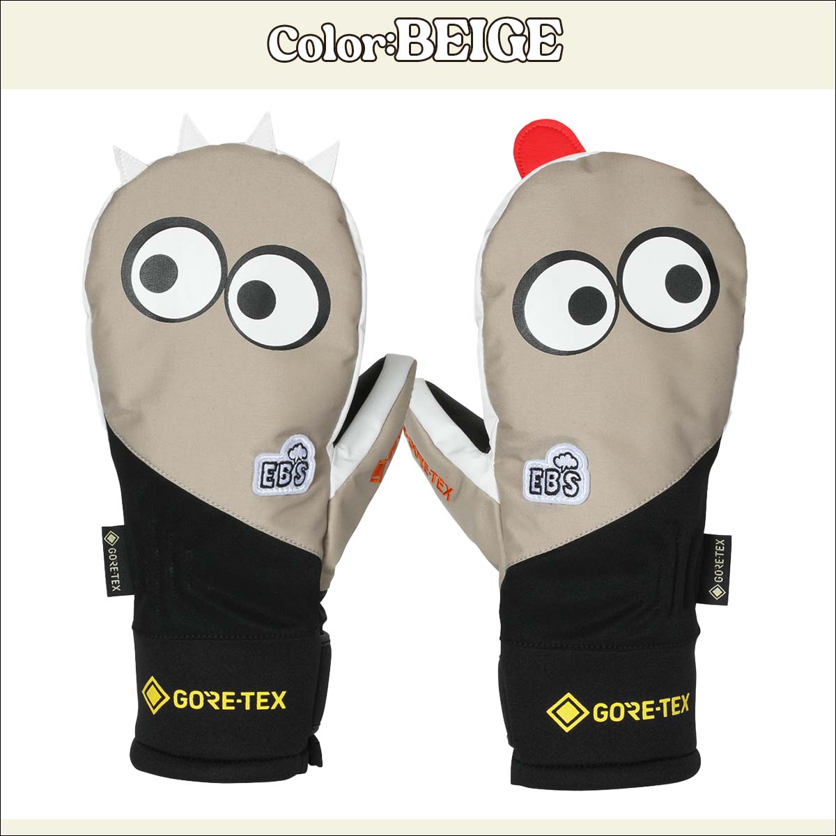 楽天市場】24/25 eb's エビス スノグローブ GORE-TEX KEMONOCHAN 手袋