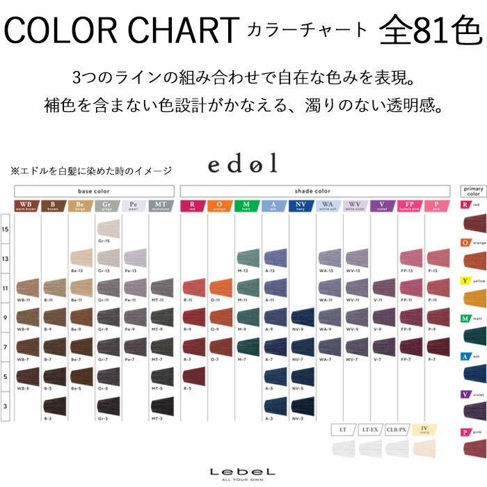 楽天市場】edol エドル ファッションカラー PF フューシャピンク 80g