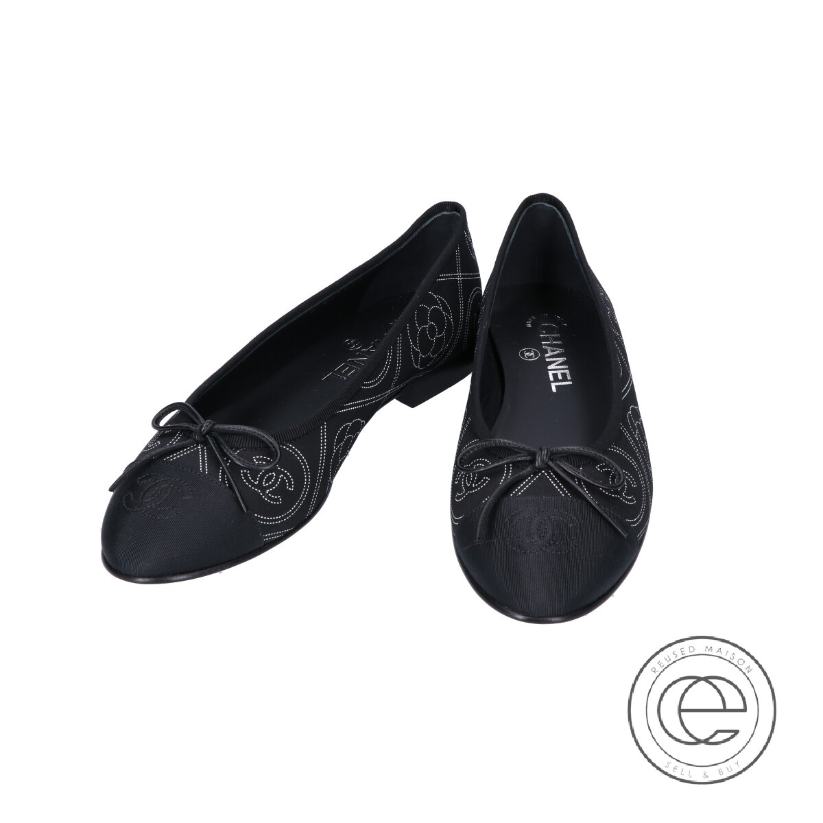 楽天市場】CHANEL シャネル G02819 バレリーナ CCココマーク×カメリア