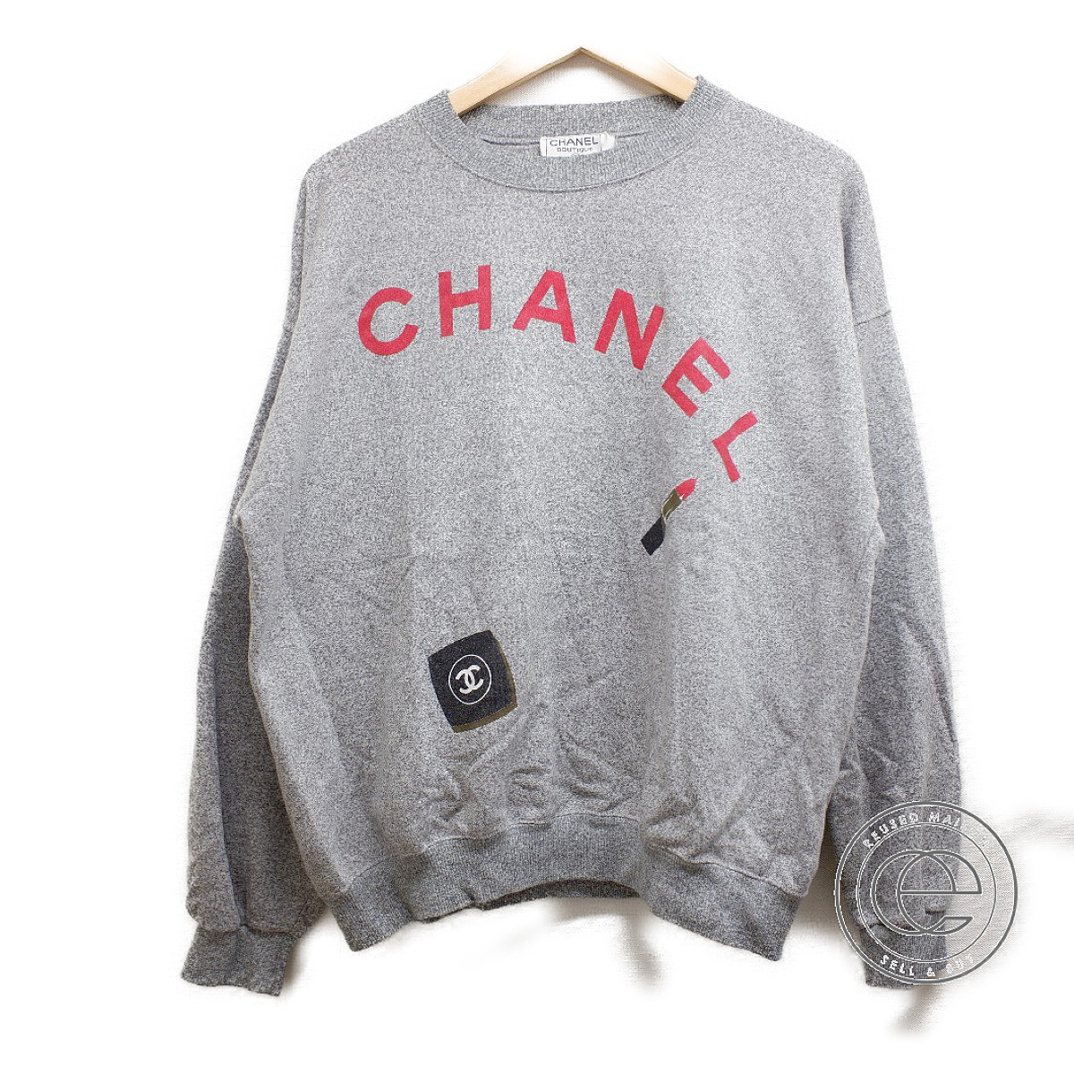 楽天市場】CHANEL シャネル ロゴ/リップ/パレット プリント クルー