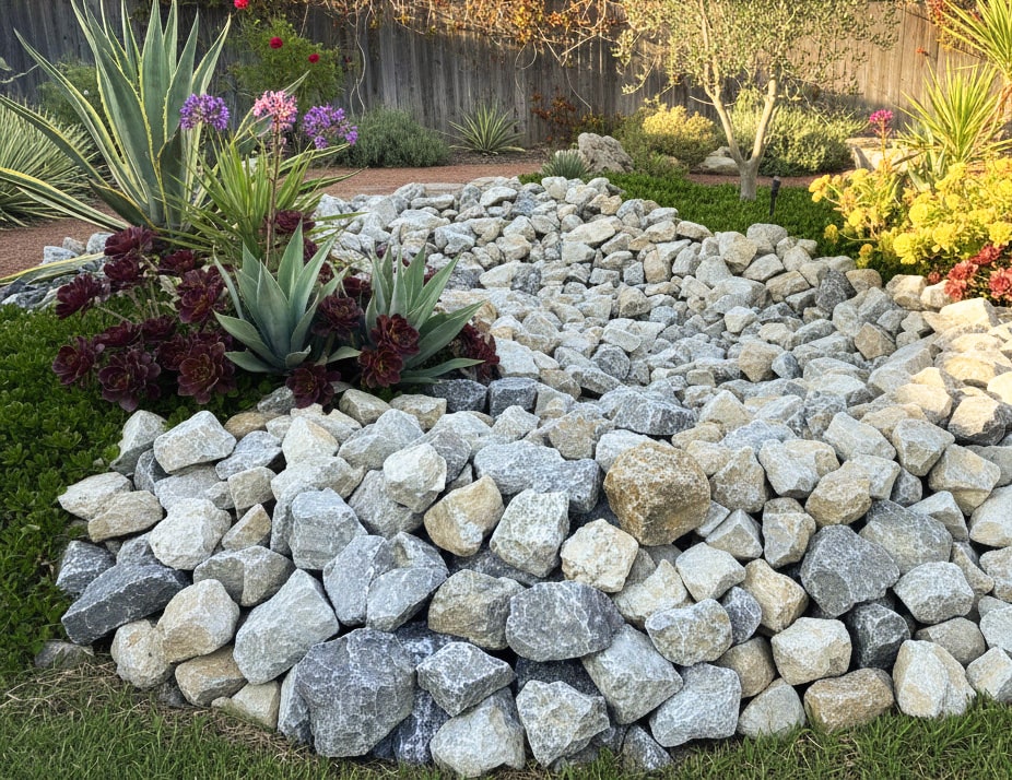 楽天市場】庭石 ロックガーデン 石 庭 岩 ガーデニング 割栗石 グレー