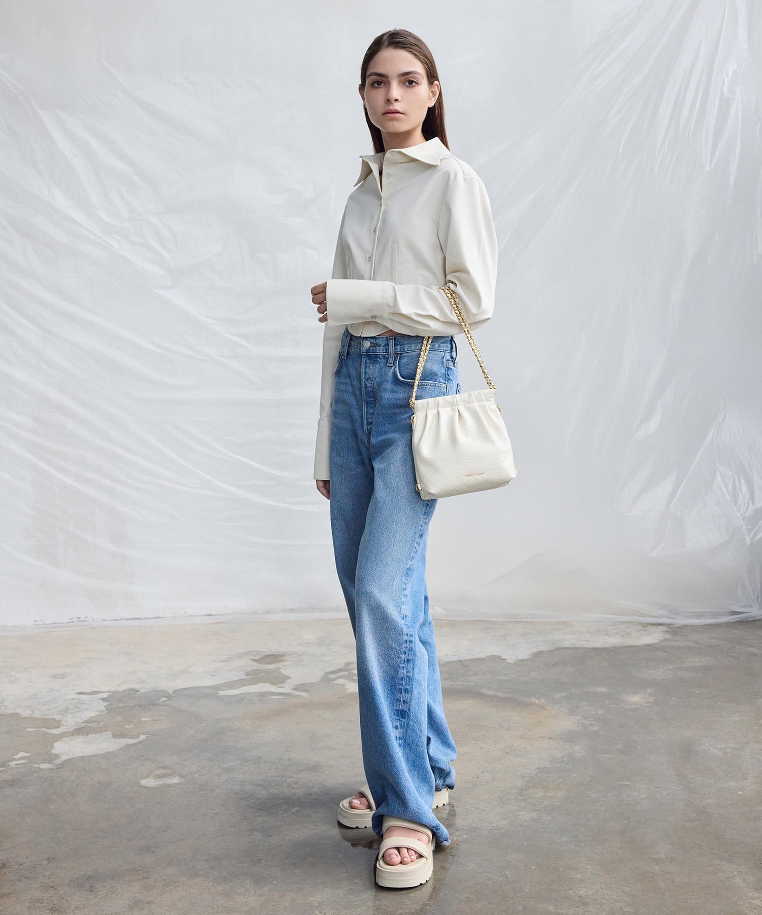 CHARLES & KEITH｜Duo ドゥオ チェーンハンドルツーウェイバックパック