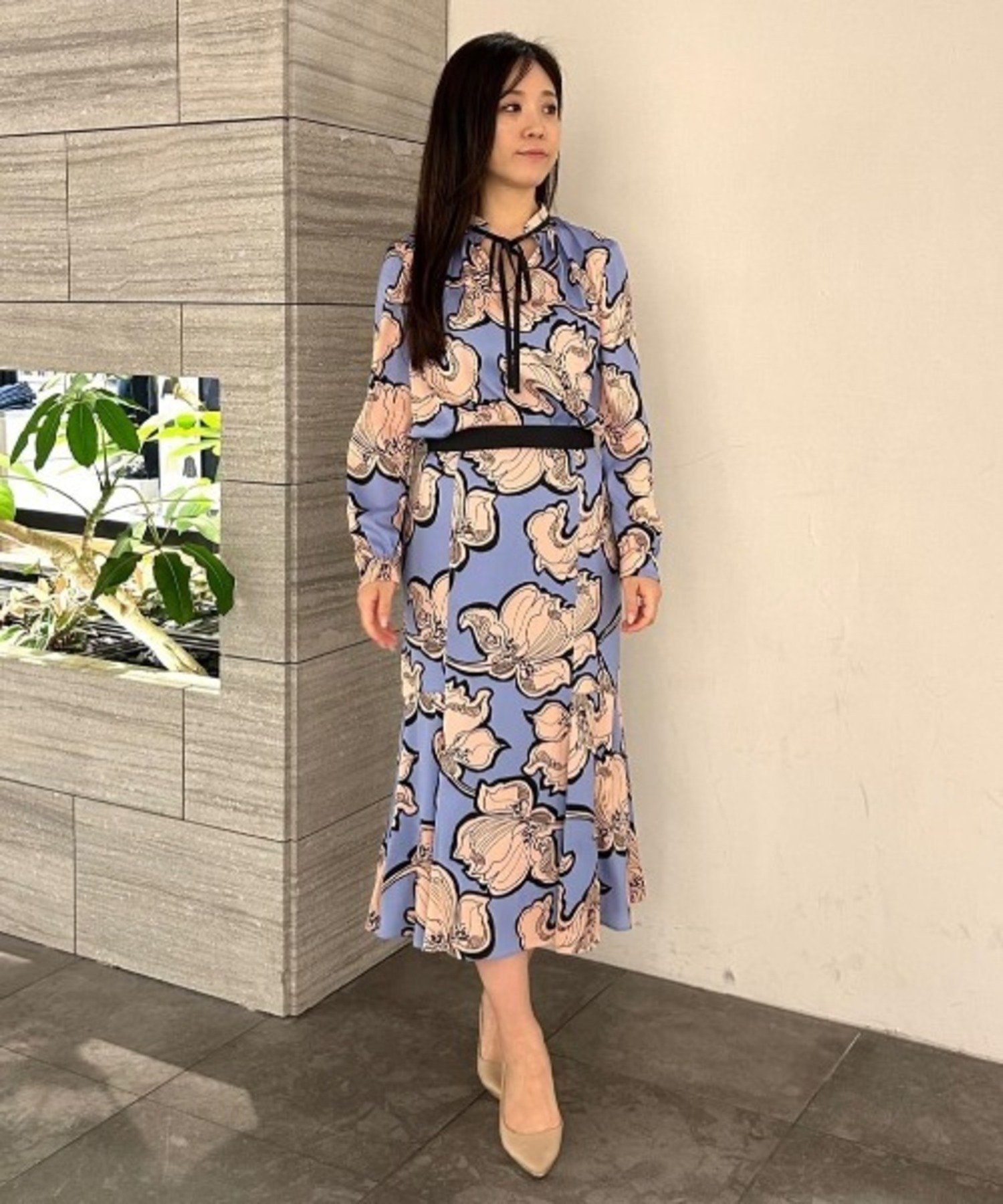 PINKY&DIANNE｜◇アブストラクトリーフプリントブラウス | Rakuten