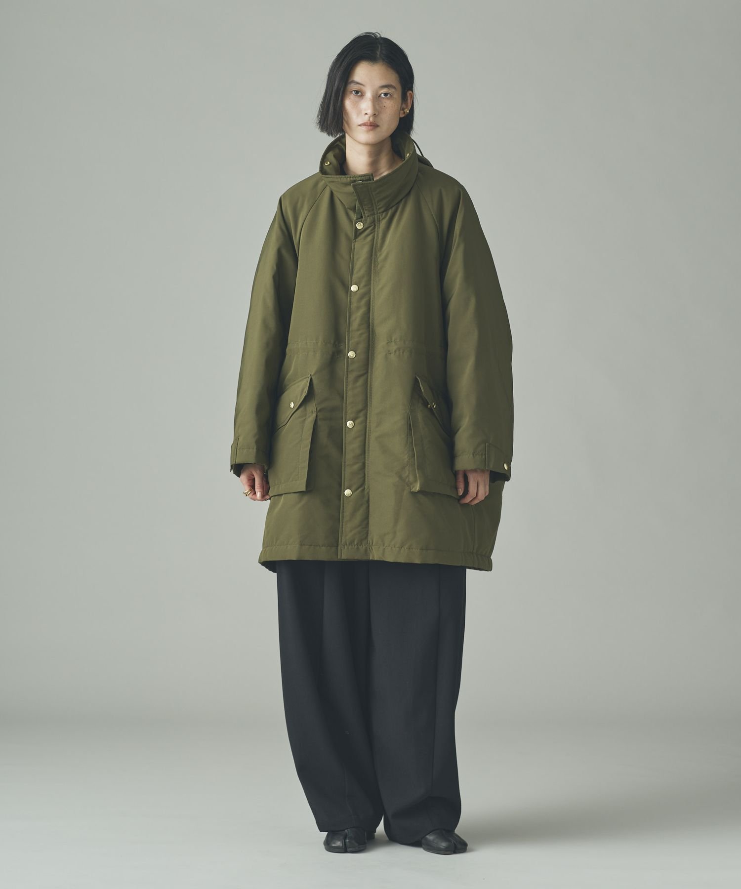 Curensology ＜&RC＞スウェーディッシュモッズコート ブラウン57 Curensology｜<&RC>フェイクファーエリツキスウェーディッシュモッズ