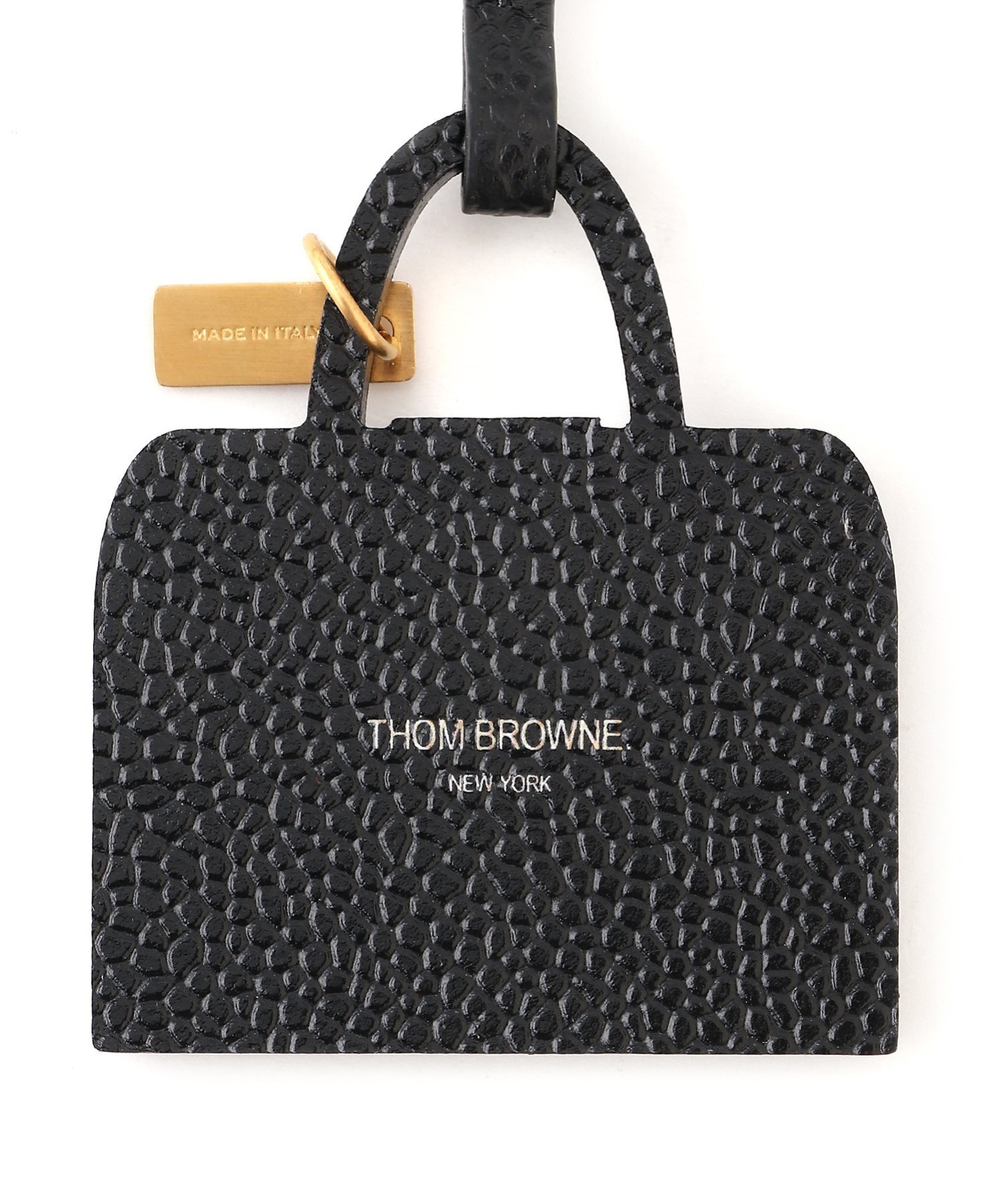 ▲THOM BROWNE▲レザー キーホルダー バッグチャーム MR. THOM THOM BROWNE(トムブラウン)｜<公式> MR. THOM BAG CHARM | Rakuten