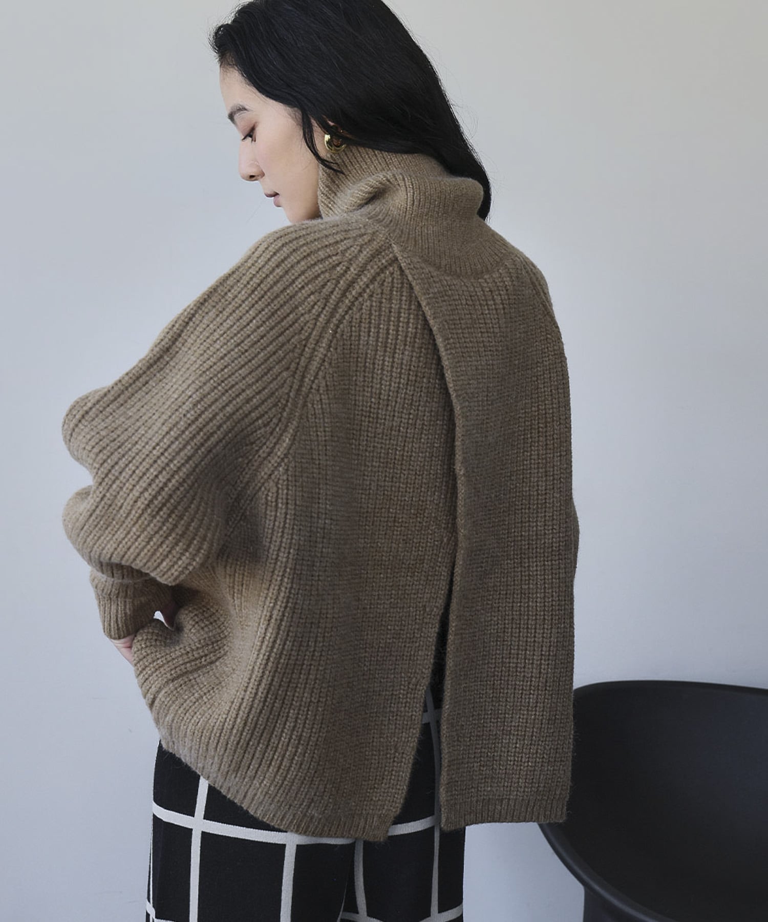 RIVER FIELD & Co.｜前後2WAY タートルネック ローゲージ オーバー