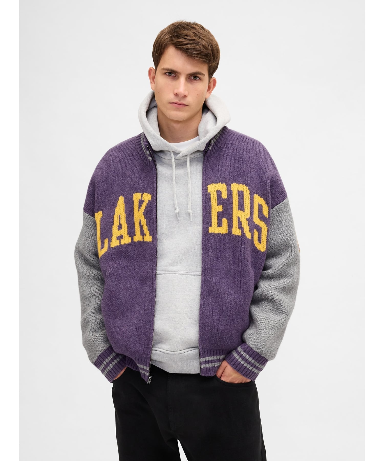 GAP｜(U)CashSoft カシミヤタッチ NBA ロサンゼルス レイカーズ ロゴ