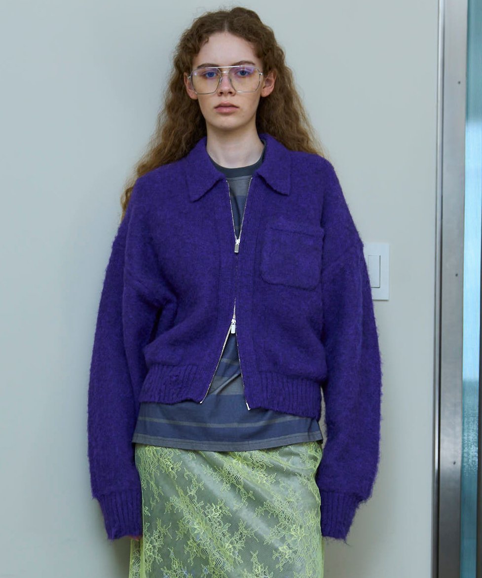 MAISON SPECIAL｜Soutien Collar Zip Knit Cardigan | Rakuten Fashion