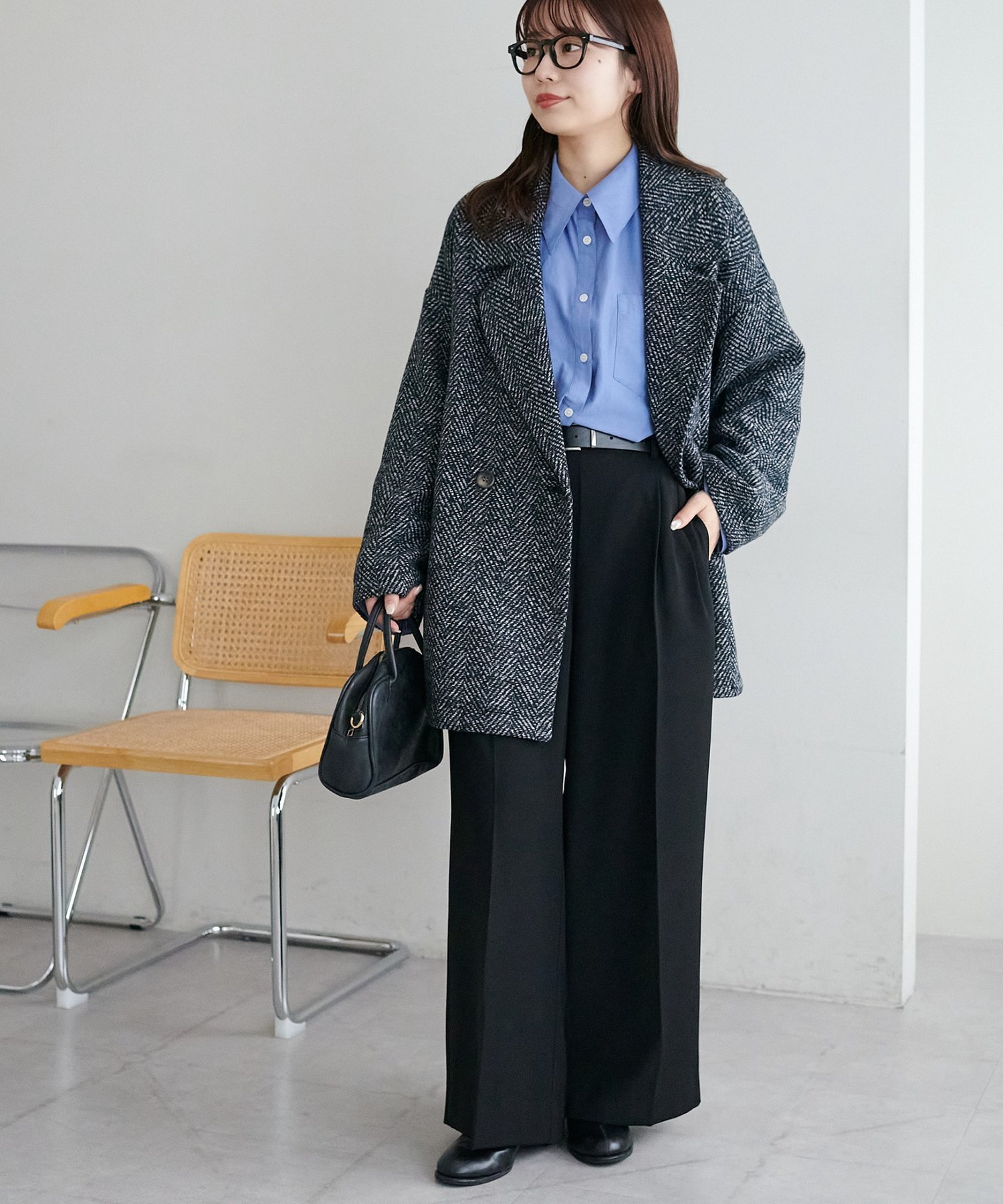 Discoat｜【WEB限定】ヘリンボーンダブルテラージャケット | Rakuten