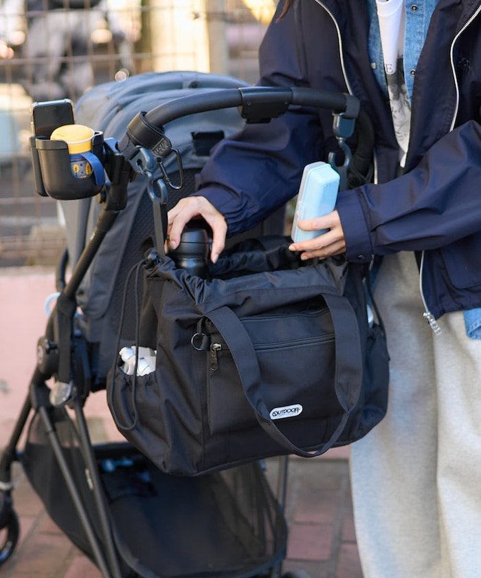 OUTDOOR PRODUCTS ペアレンツ リュックショルダーバッグ ブラック OUTDOOR PRODUCTS/別注 撥水マルチ ペアレンツ リュックショルダー