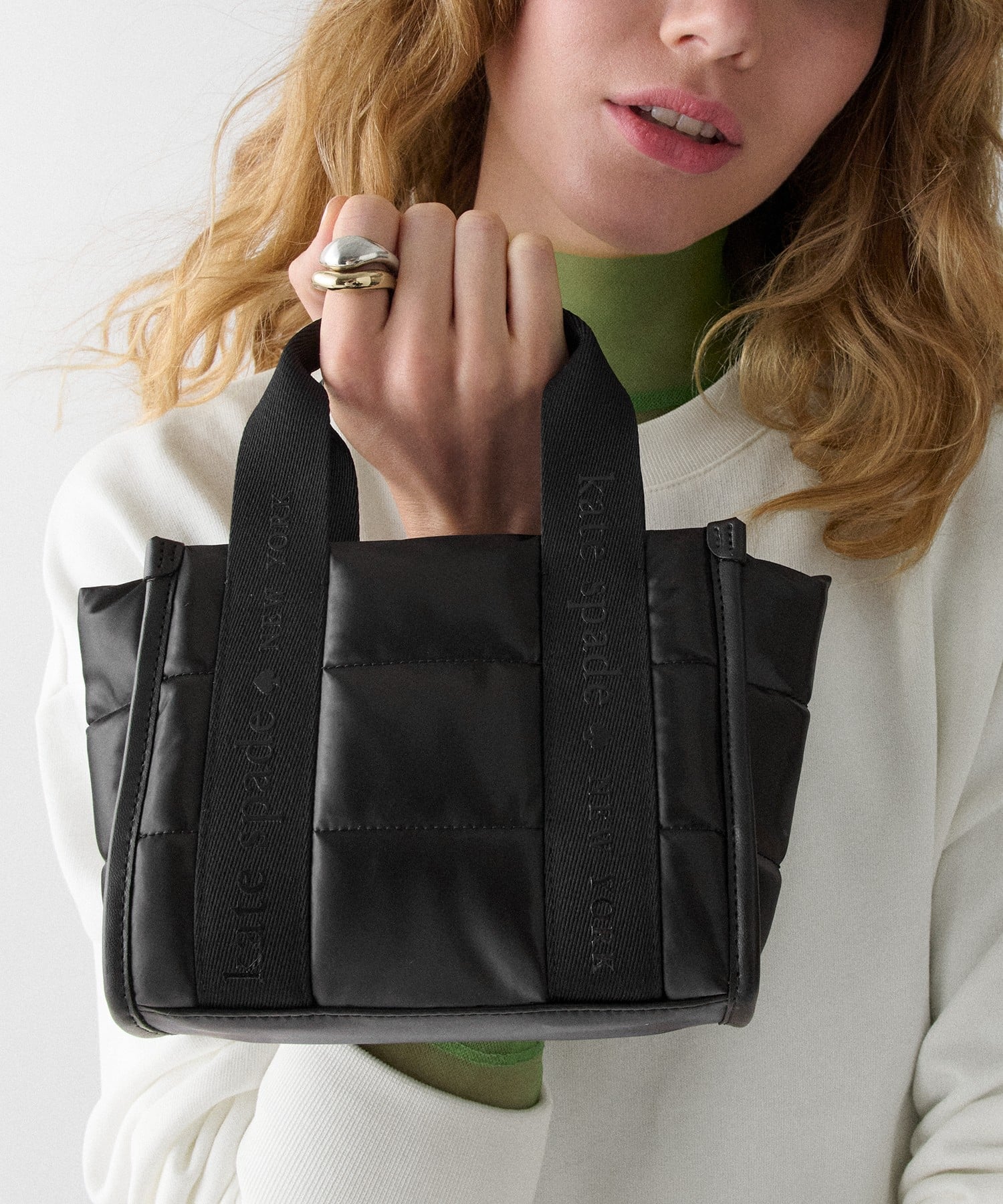 kate spade new york｜キップ パフィー ミニ トート | Rakuten Fashion