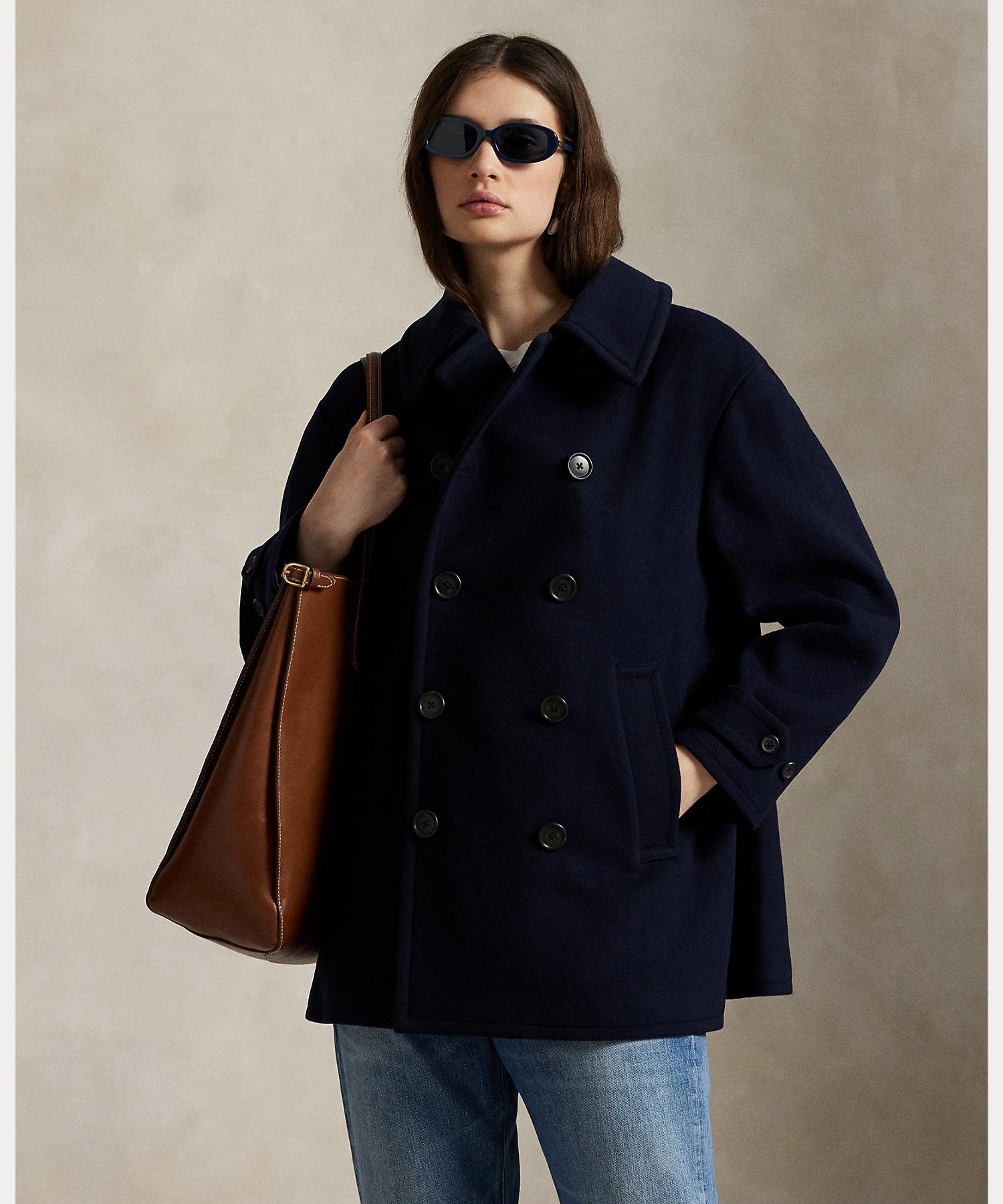 RALPH LAUREN｜ウール メルトン ピーコート | Rakuten Fashion(楽天