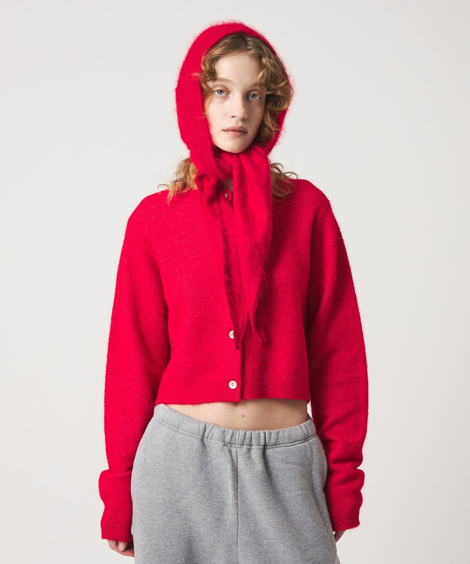 6(ROKU) アルパカウールナイロン カーディガン 6(ROKU)＞アルパカウールナイロン カーディガン