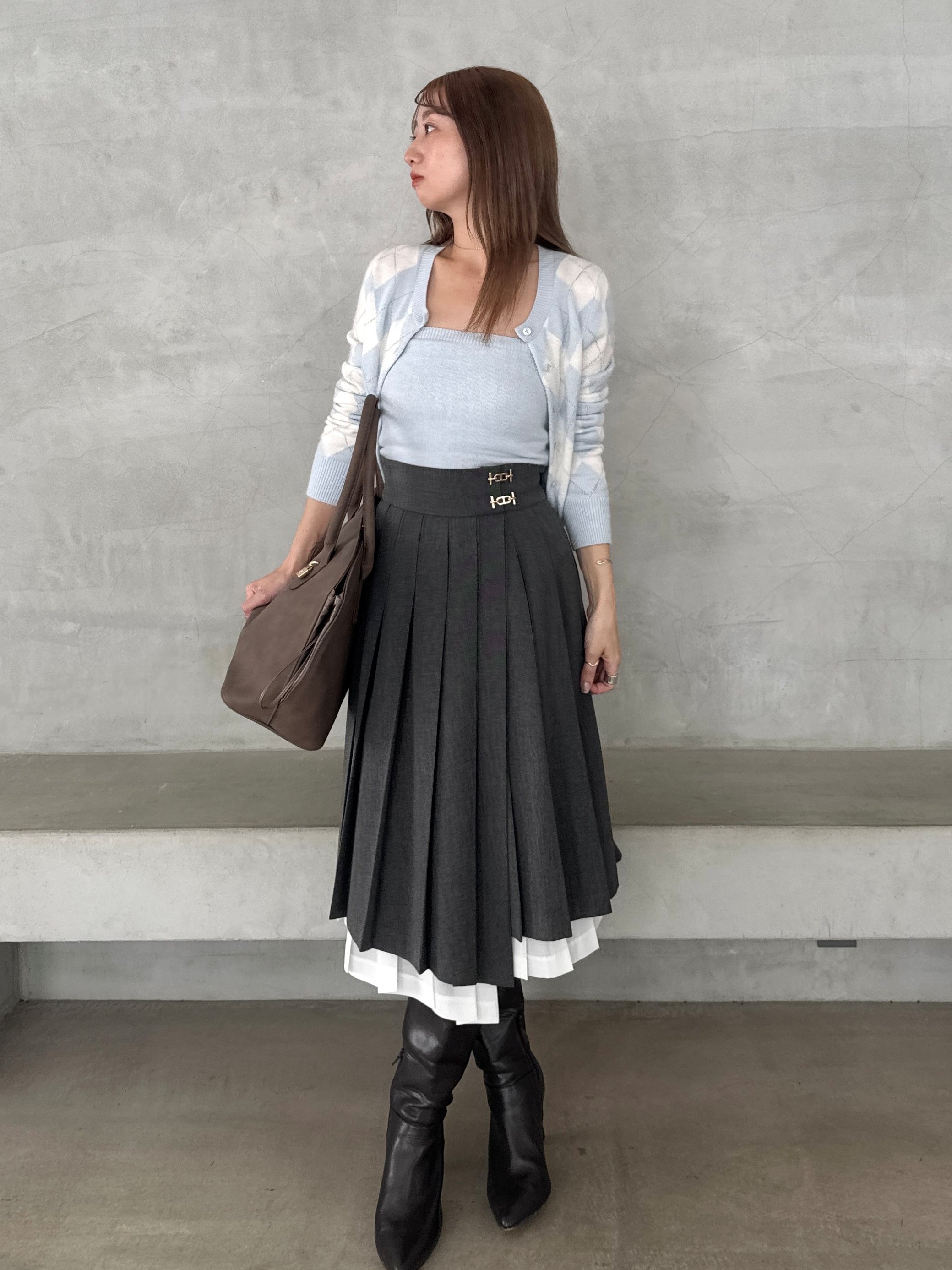 SNIDEL｜アーガイルニットアンサンブル | Rakuten Fashion(楽天