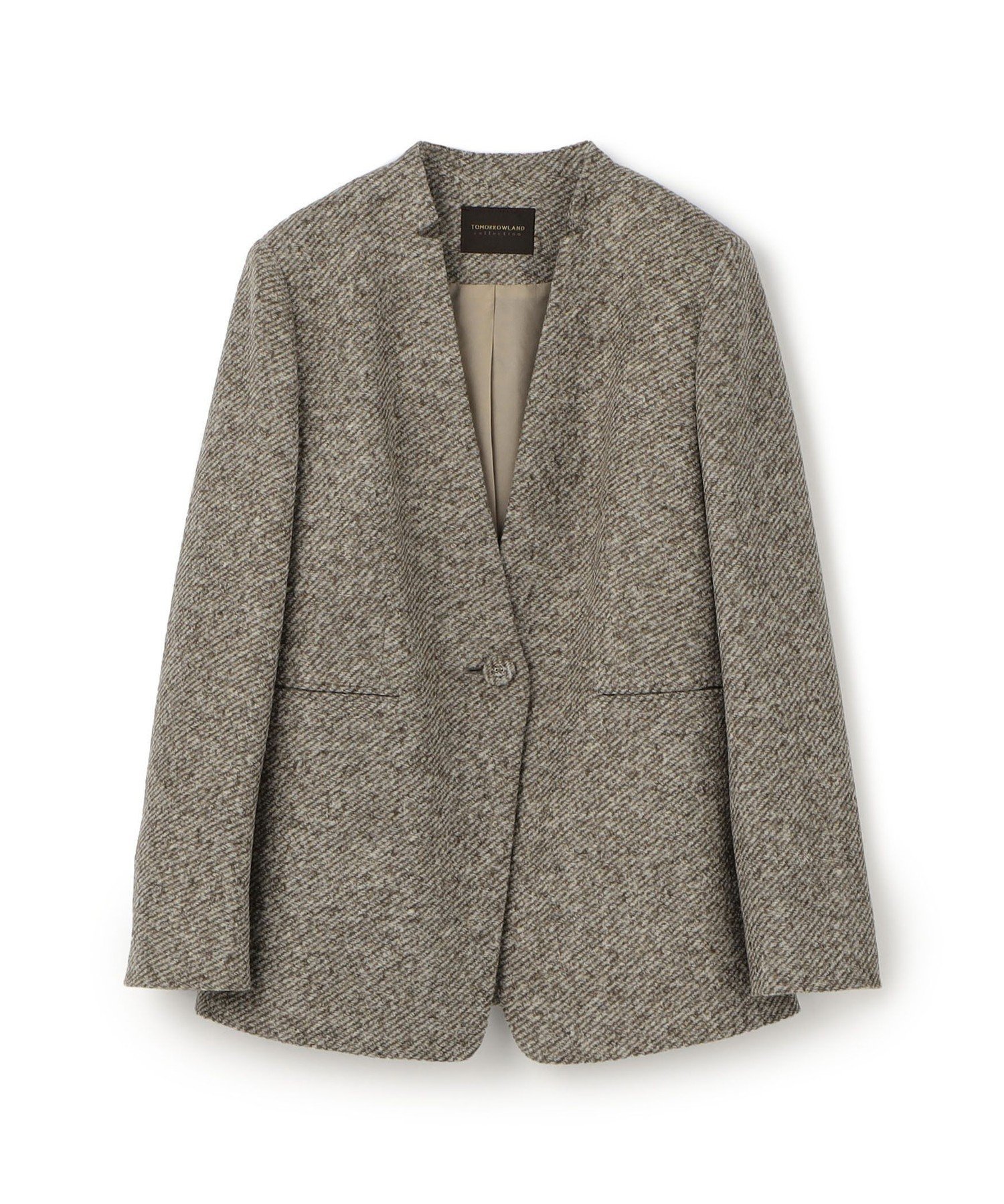 TOMORROWLAND｜ポリエステルウールモクロディ キザミカラージャケット