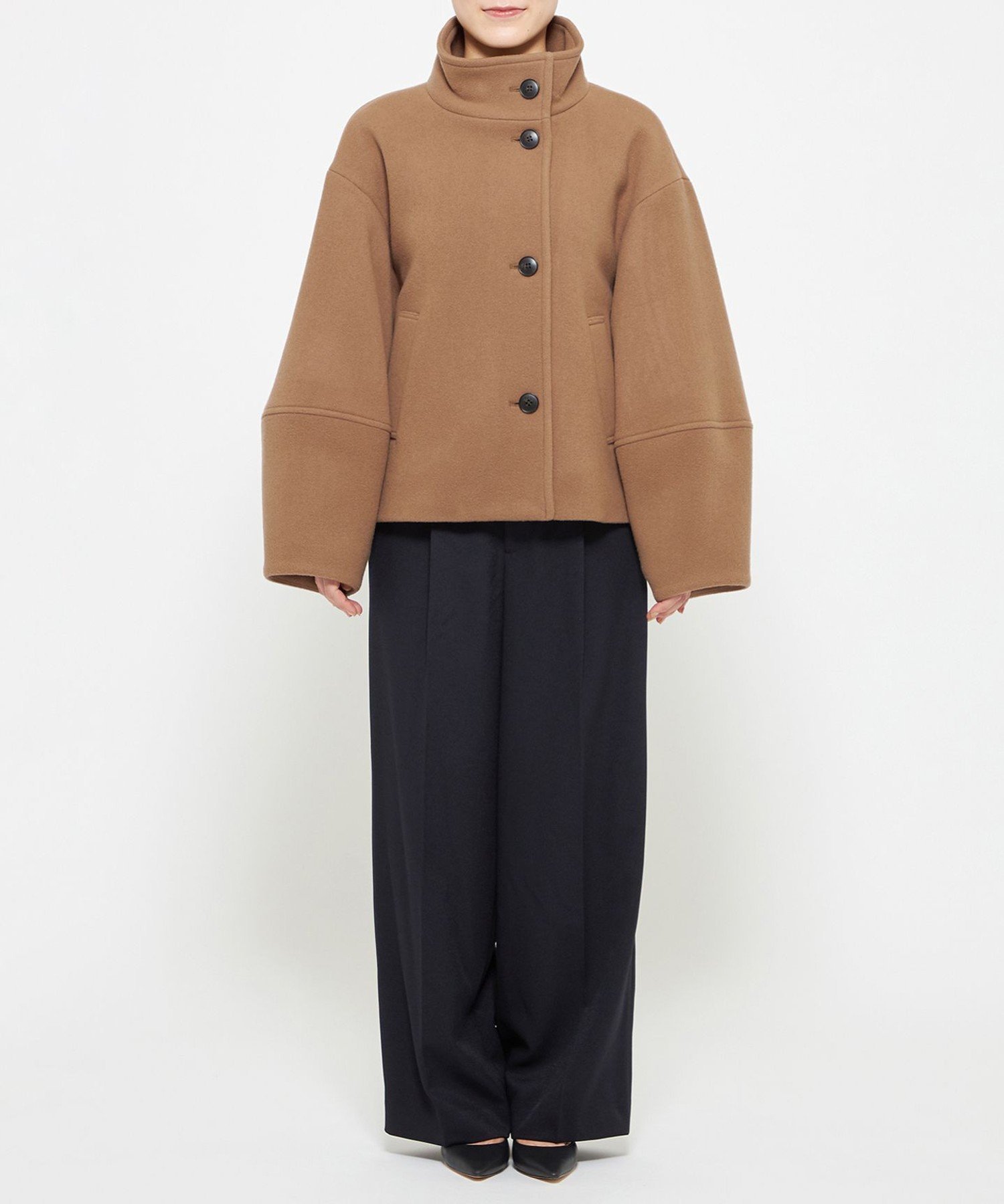 uncrave｜【撥水】プルーフ メルトン スタンドネック コート(uncrave