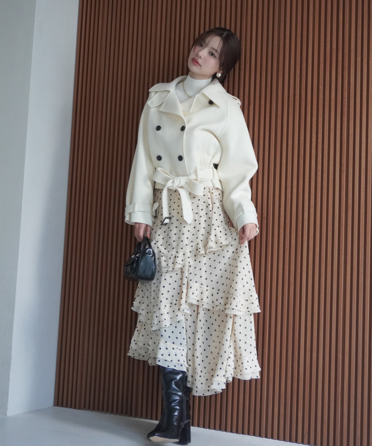 EIMY ISTOIRE｜ウールショートトレンチコート | Rakuten Fashion(楽天