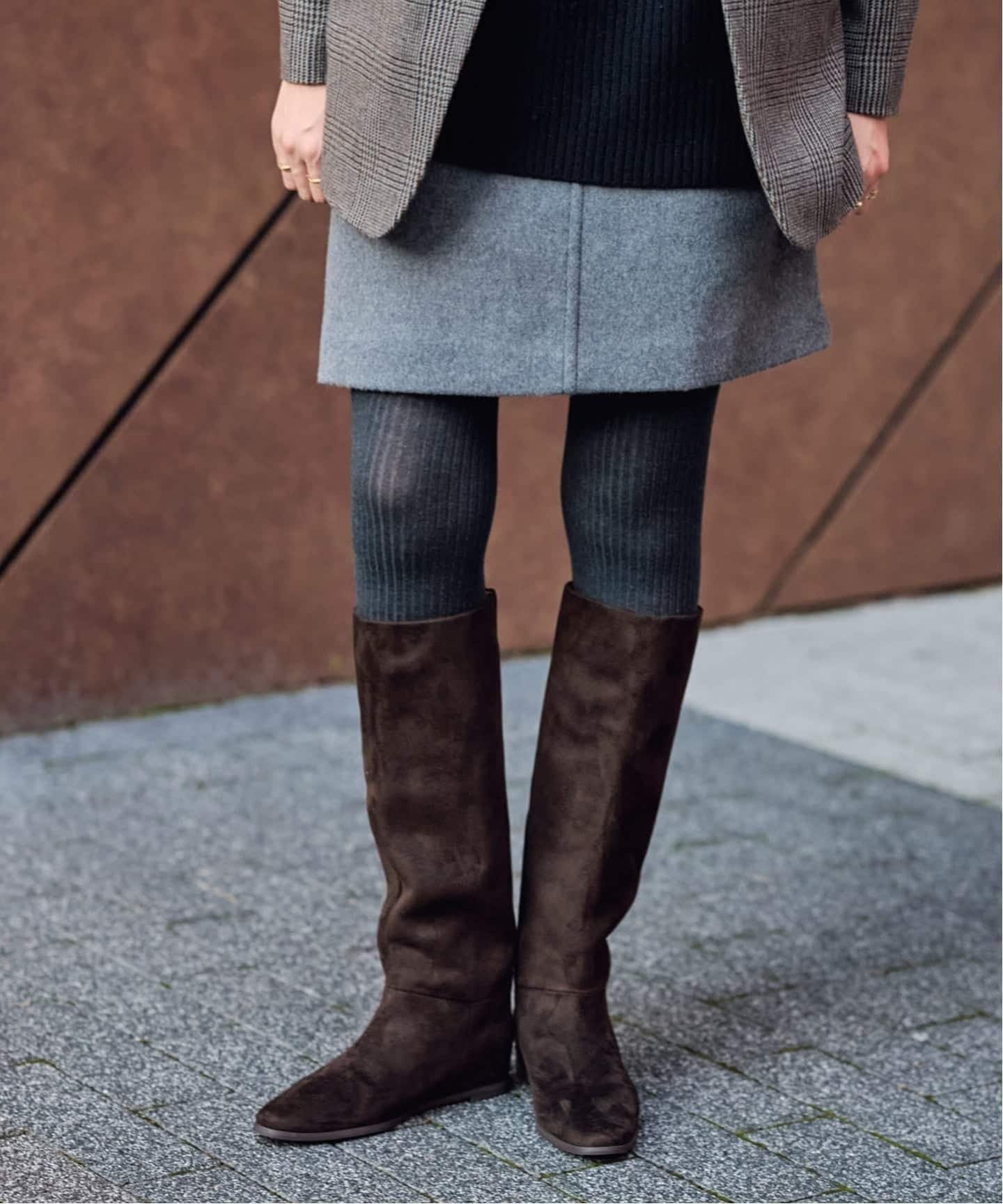 LE TALON｜《追加5》2cmワイドシャフトロングブーツ | Rakuten Fashion