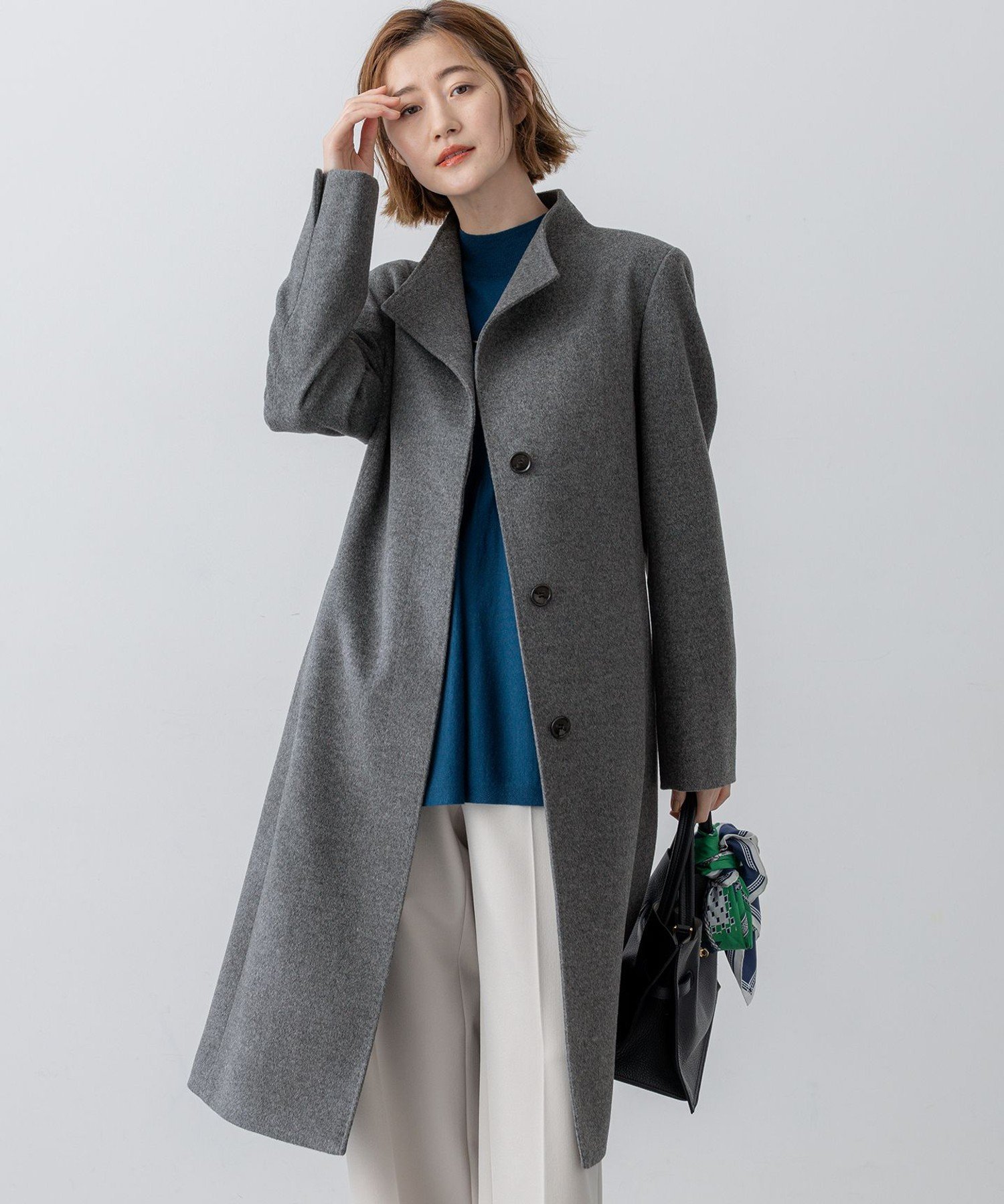 楽天市場】ウールアンゴラビーバー フーデッドコート 23区の通販