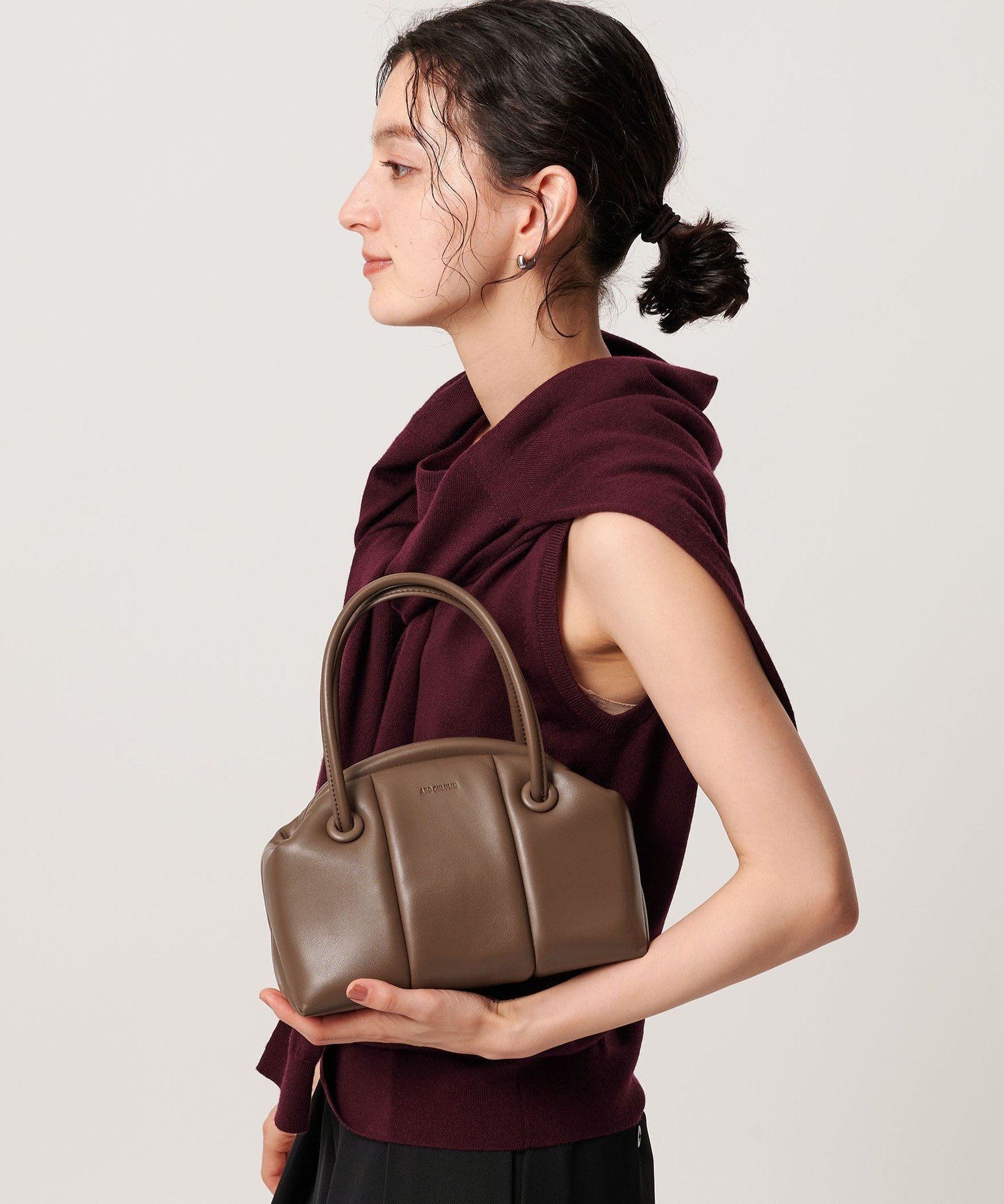 新品 ADD CULUMN PUFF BOSTON W バッグ 2way BEAUTY&YOUTH UNITED ARROWS｜<ADD CULUMN>PUFF CLASP BOSTON/2WAY