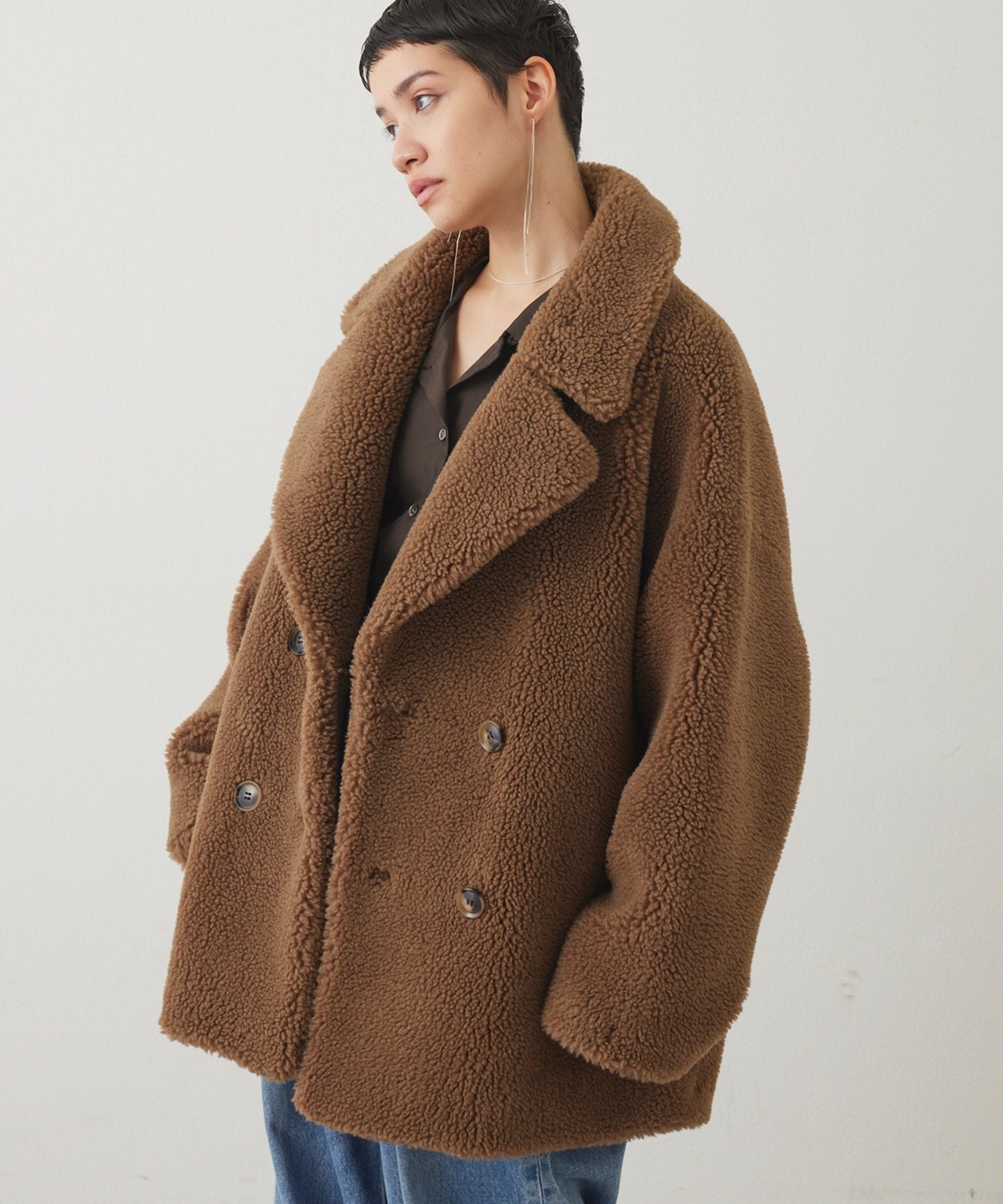 Whim Gazette｜【THE PAUSE】ボアダブルコート | Rakuten Fashion(楽天