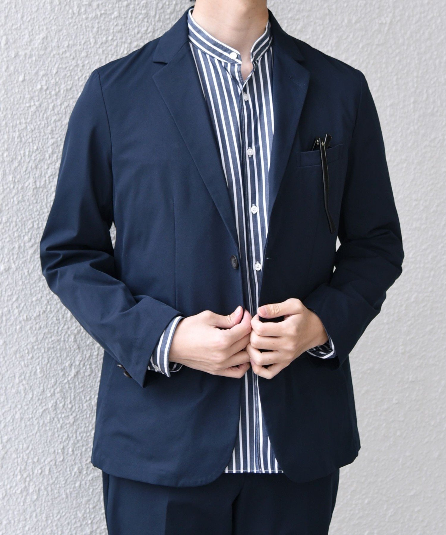 【PaulSmith】セットアップ シングルスーツ ネイビー 裏地フェザー Paul Smith（ポール・スミス） セットアップ ナチュラルストレッチ