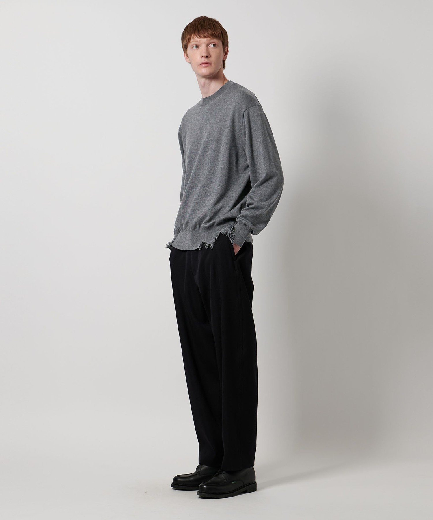 LOEFF ダメージ クルーネック プルオーバー 1 LOEFF＞ダメージ クルーネック プルオーバー UNISEX（ニット/セーター