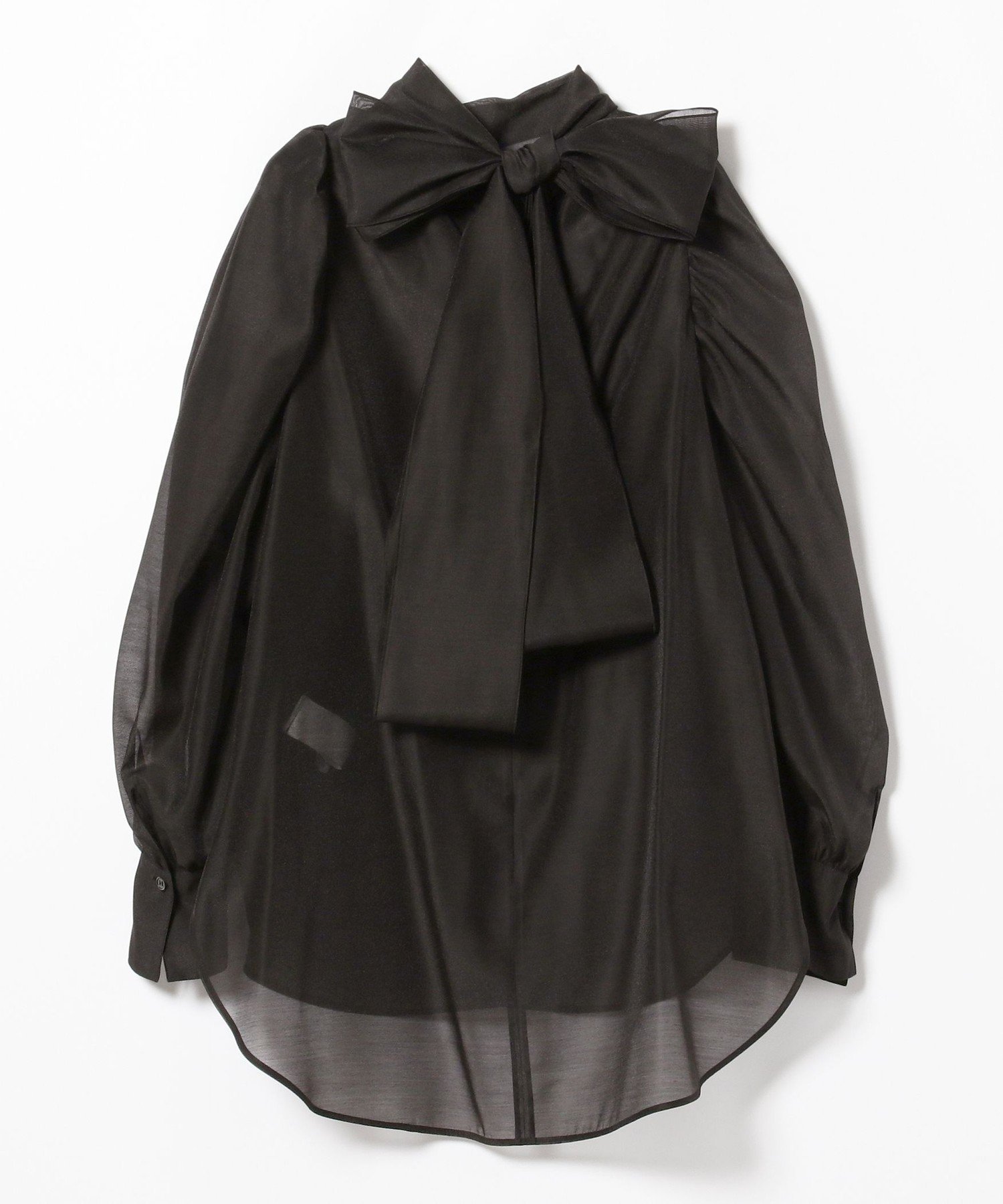 Demi-Luxe BEAMS｜【ビームスの百名品】オーガンジー リボンブラウス