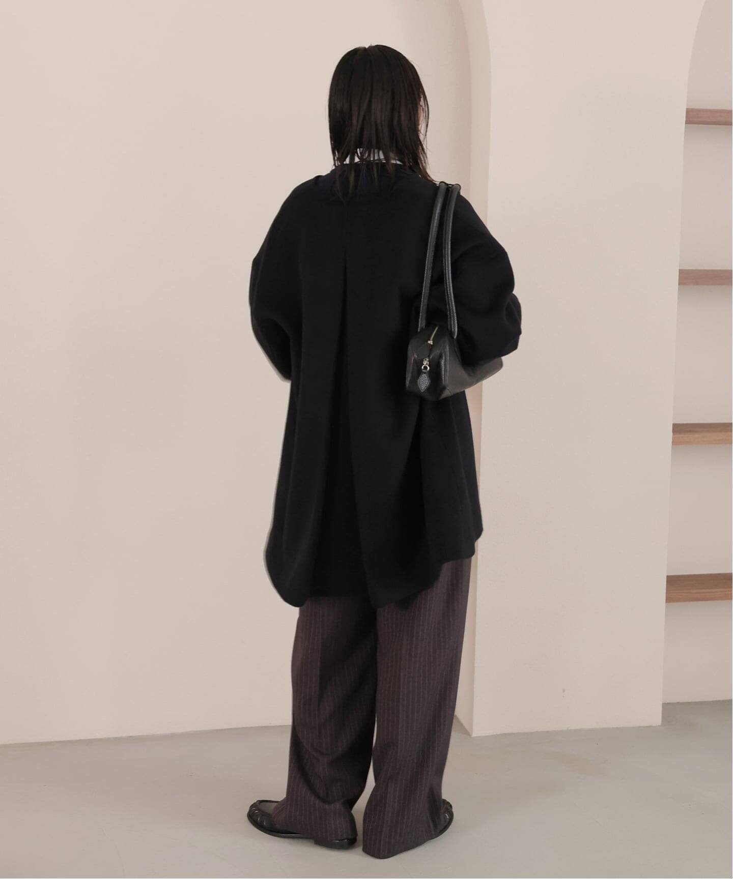 JOURNAL STANDARD｜スーパー140ビーバーノーカラーミドルコート