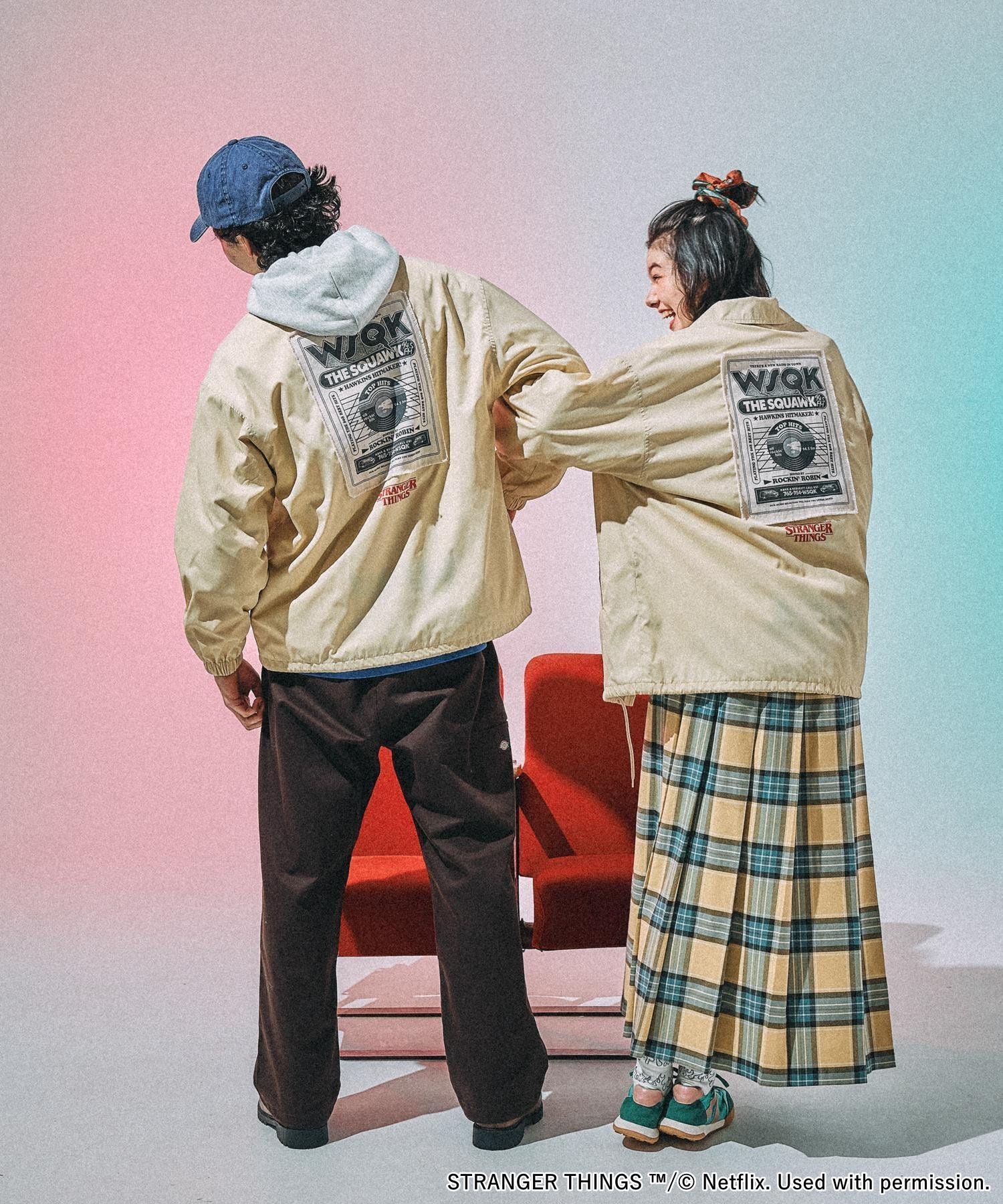 niko and ｜【STRANGER THINGS】コラボ アソートコーチジャケット