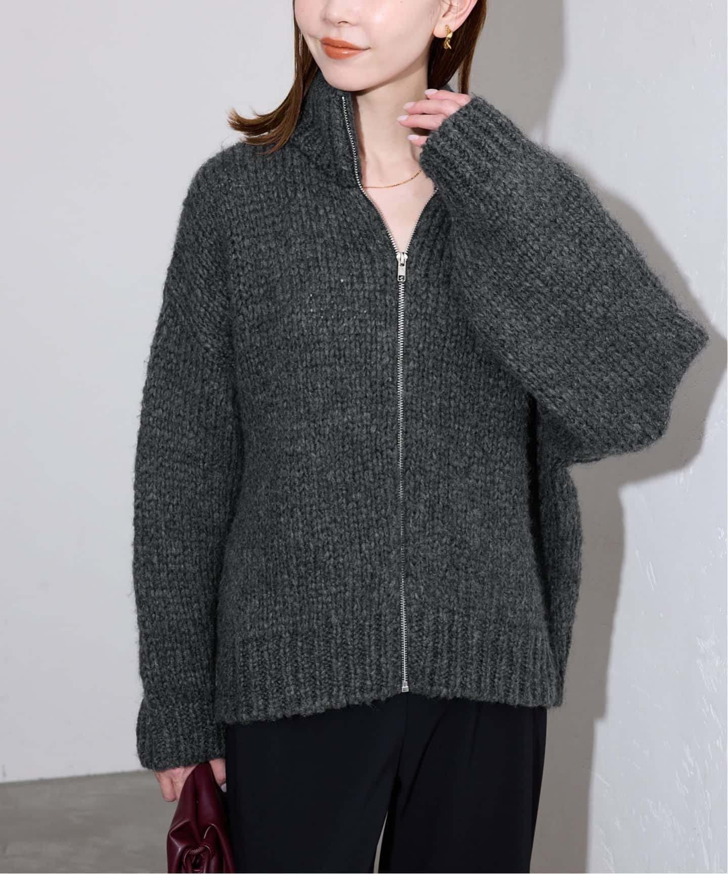 SLOBE IENA｜TRICOTS JEAN MARC SLOBE別注 ジップカーディガン PRESTON