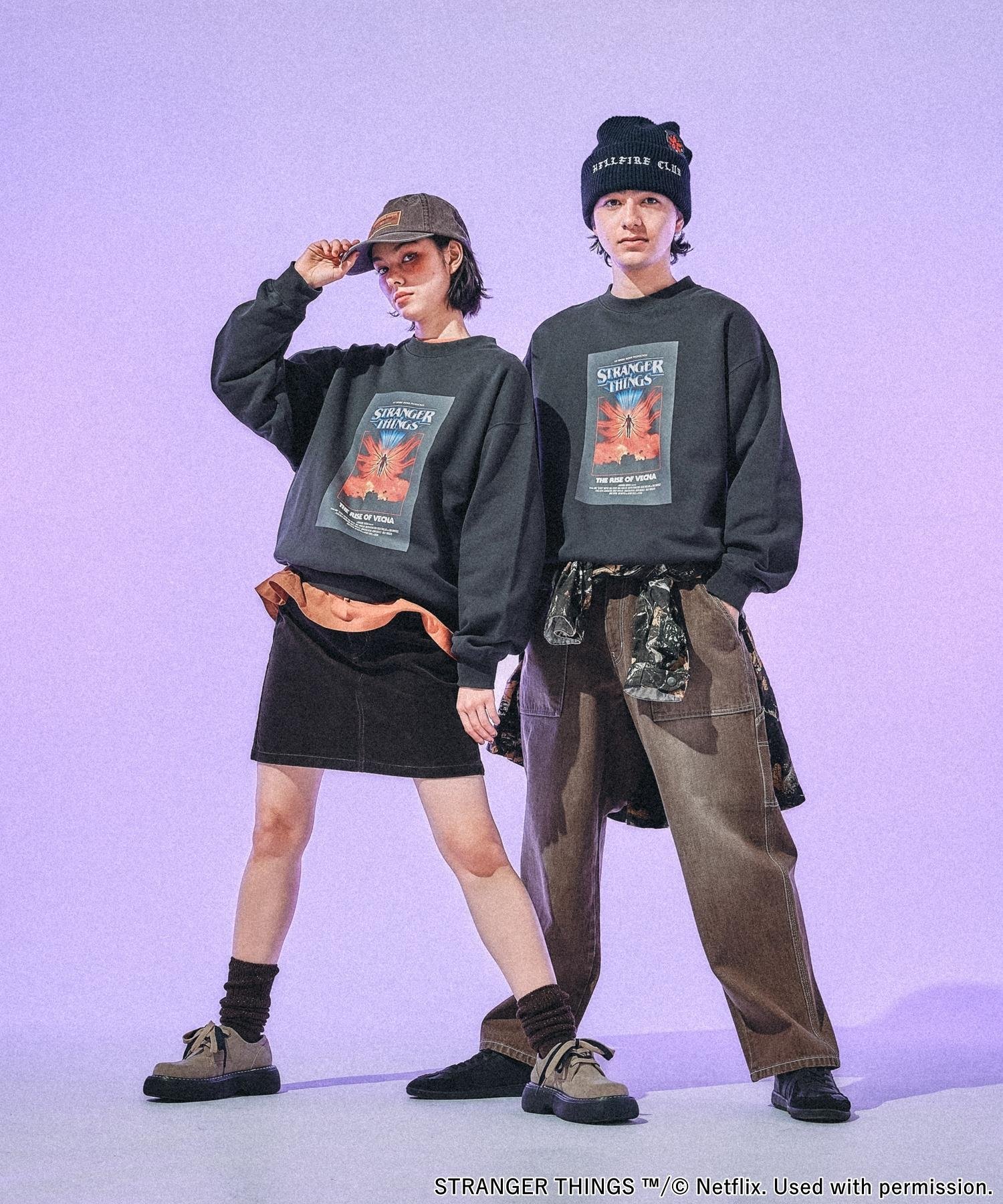 niko and ｜【STRANGER THINGS】コラボプリントスウェット