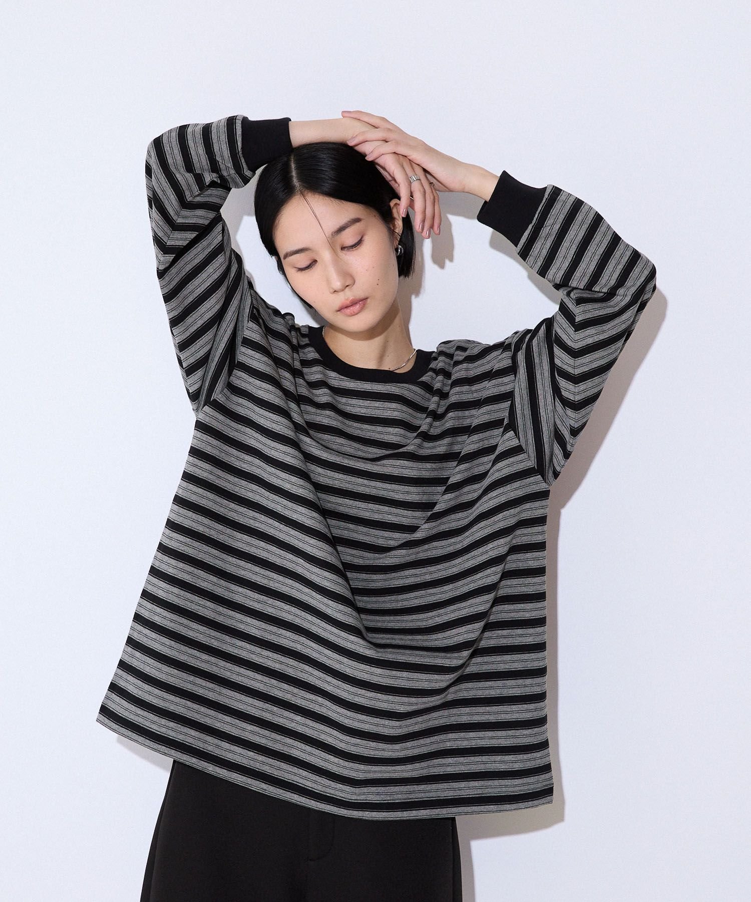 JEANASIS｜アソートボーダーBIGロンTEE | Rakuten Fashion(楽天