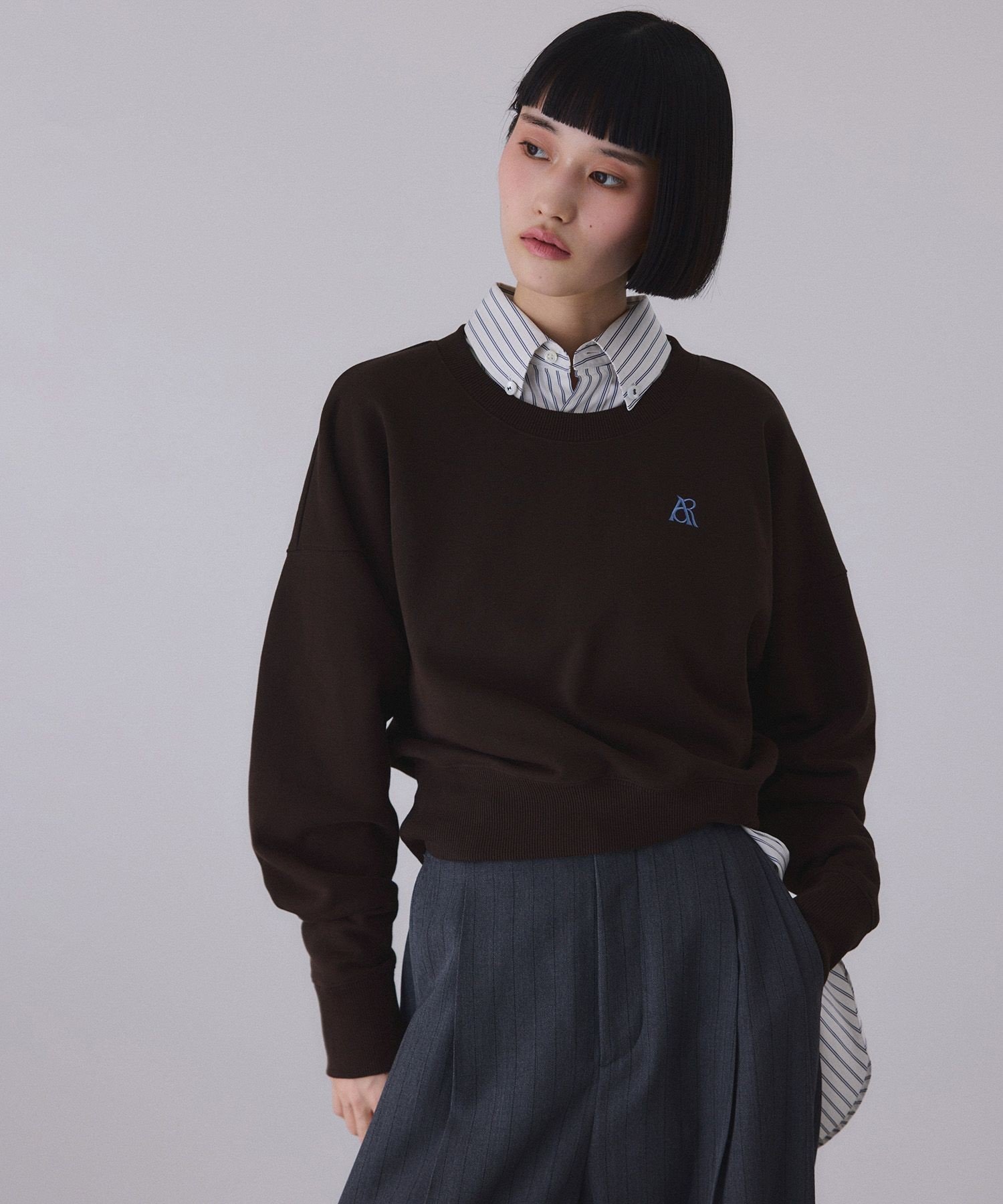 ADAM ET ROPE'｜【サステナブル】パフスリーブスウェット | Rakuten