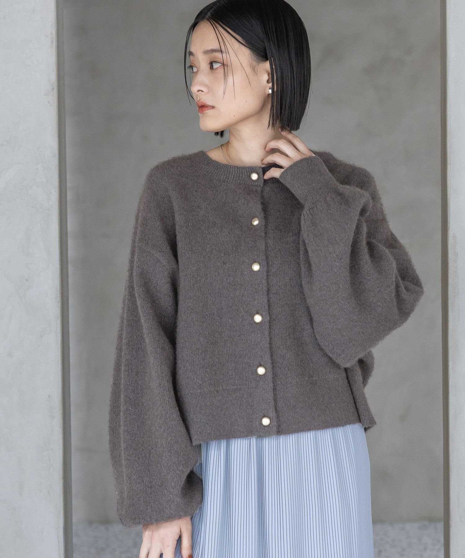 A part by｜CNラクーンコンクルーカーディガン | Rakuten Fashion(楽天