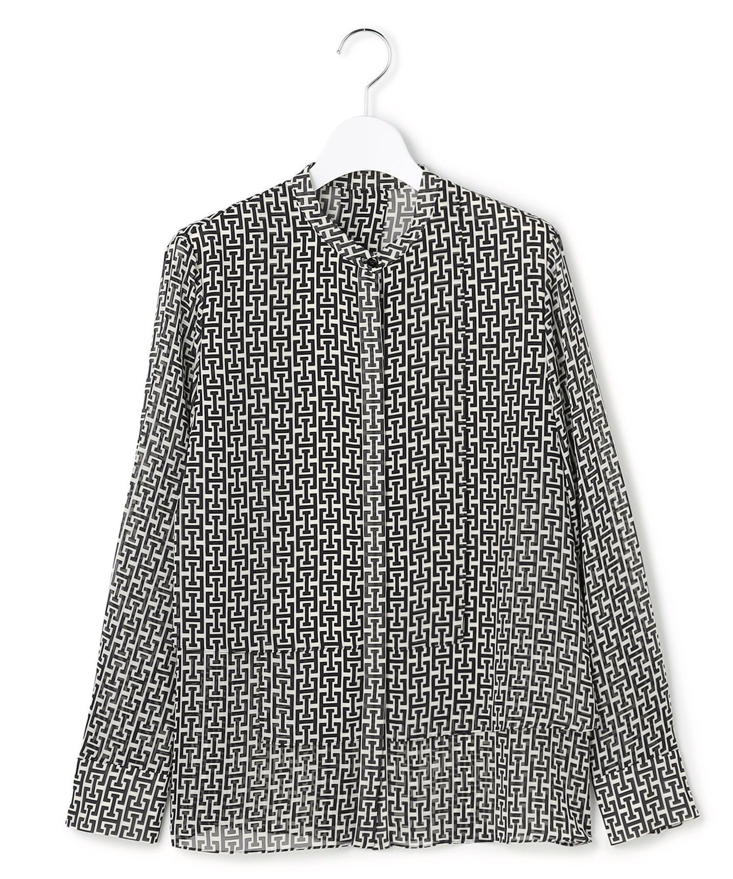 ICB｜【30th ANNIVERSARY】 モノグラムプリントシフォン バンドカラー