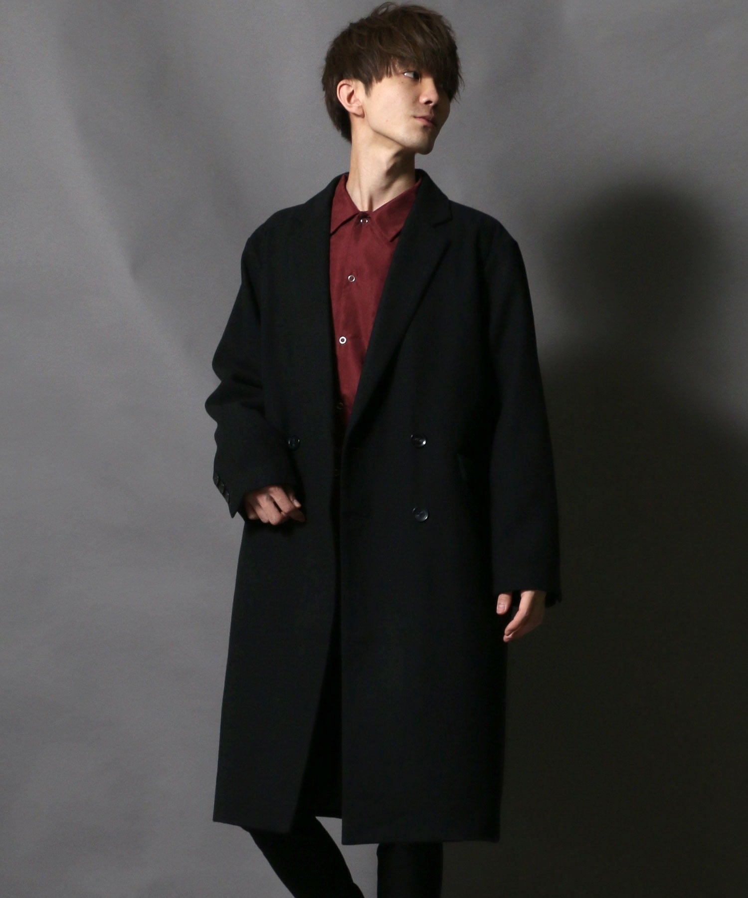 SITRY｜ブリティッシュチェック ダブルブレスト チェスターコート