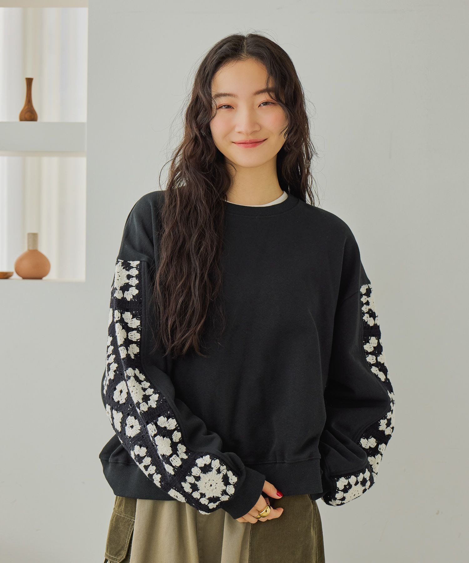 niko and ｜クロシェコンビプルオーバー | Rakuten Fashion(楽天