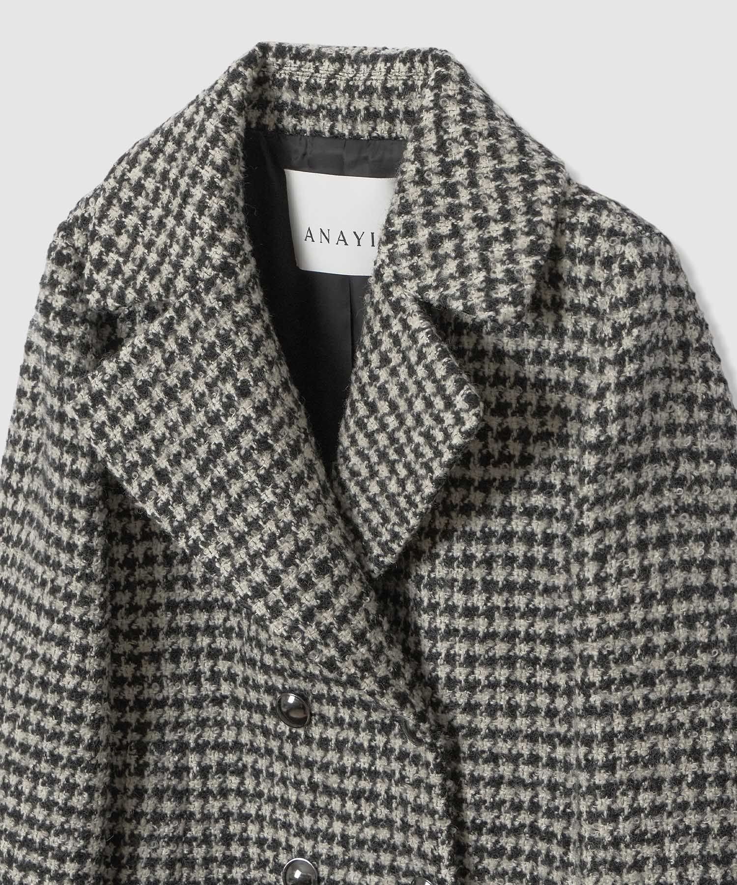 ANAYI｜ループ千鳥ツイードPコート | Rakuten Fashion(楽天