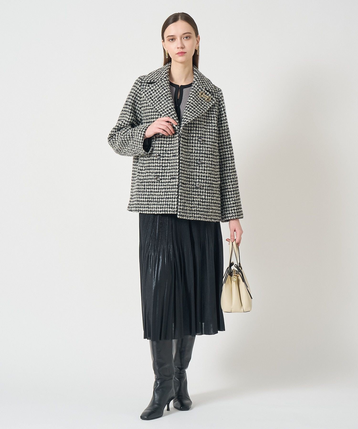 ANAYI｜ループ千鳥ツイードPコート | Rakuten Fashion(楽天