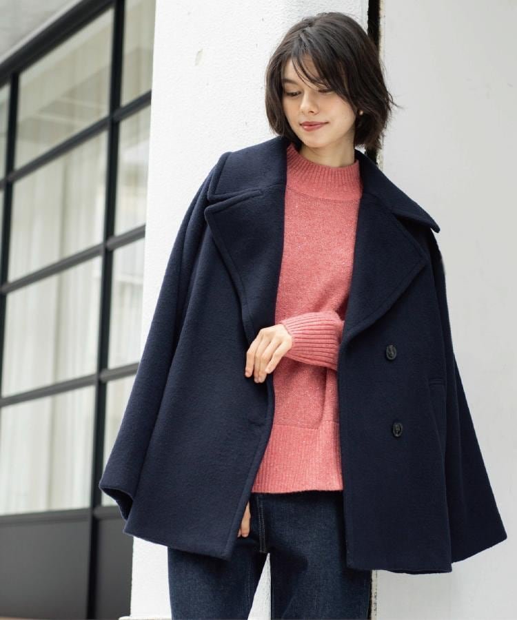 OPAQUE.CLIP｜カシミヤブレンドウールミドルピーコート | Rakuten