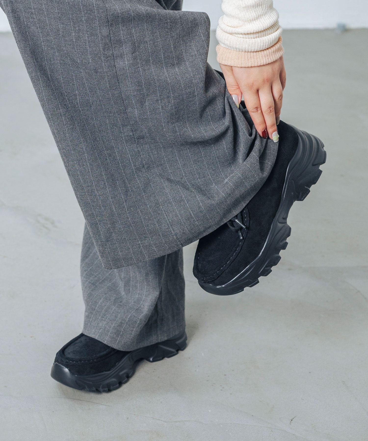 EVOL｜【S-LLサイズ展開・軽量】モカレースアップスニーカー | Rakuten